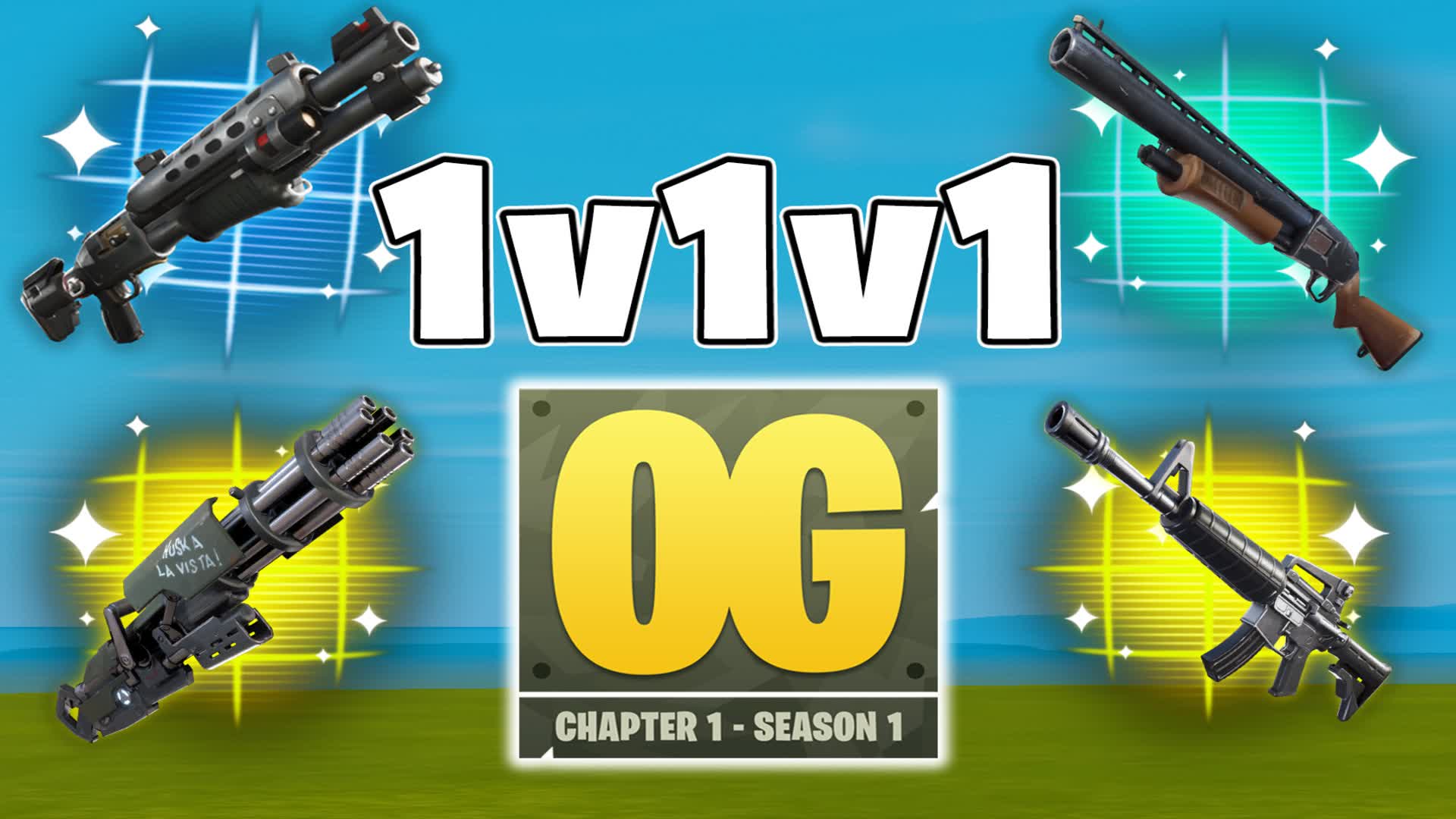 1V1V1 OG CHAPTER 1 FFA PVP 2V1 HERO FFA