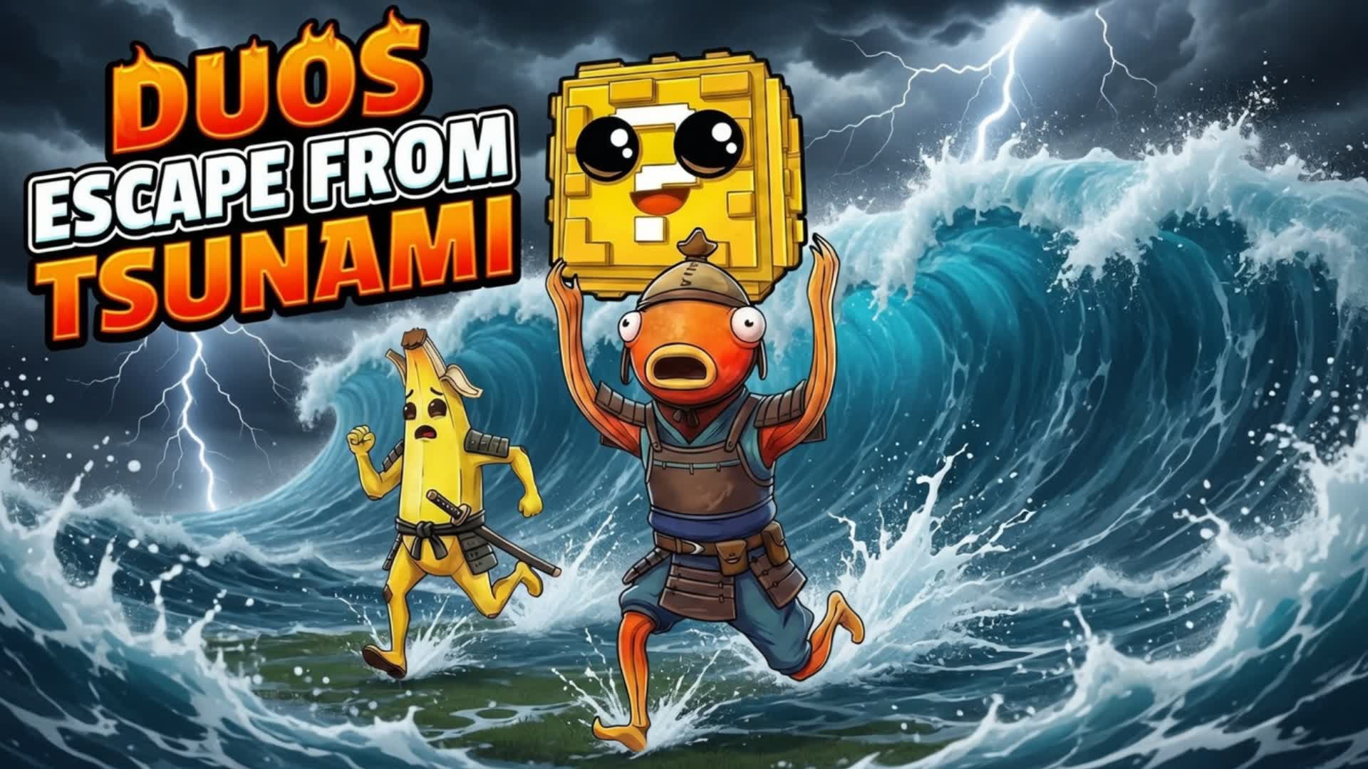 Duo Escape From Tsunami For BRAINROTS
