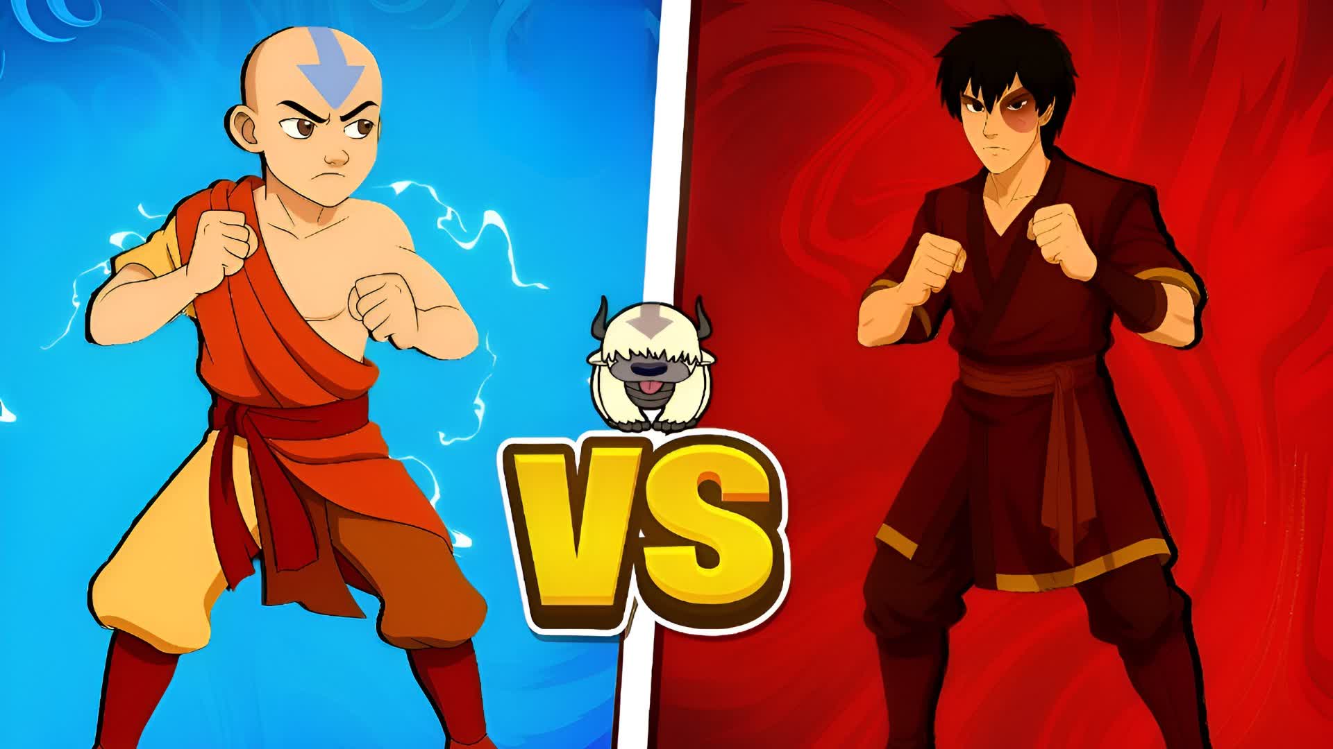 AVATAR AANG VS ZUKO 🔴 RED VS BLUE 🔵