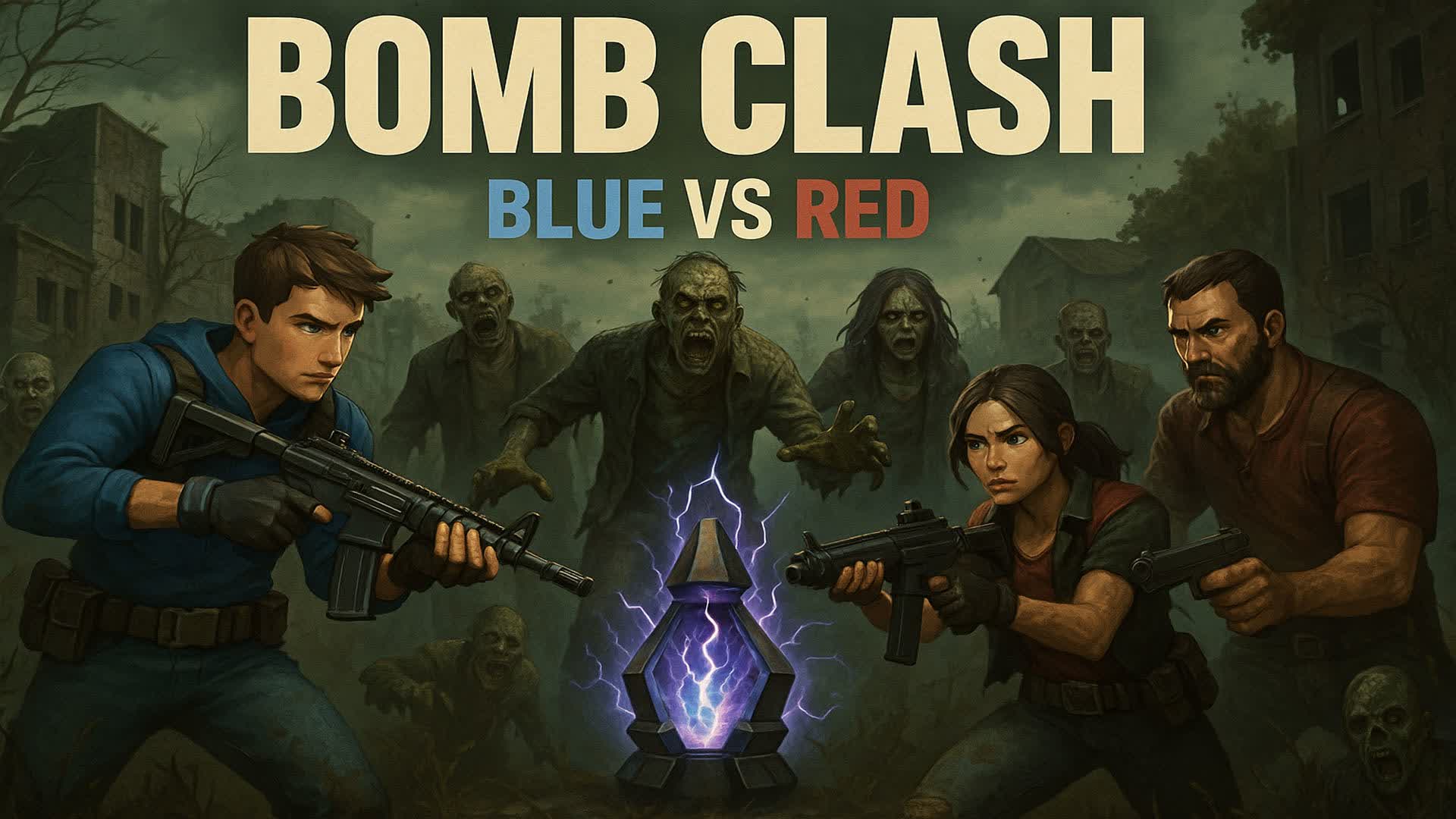 💣 Bomb Clash: Red 🔴 vs Blue 🔵