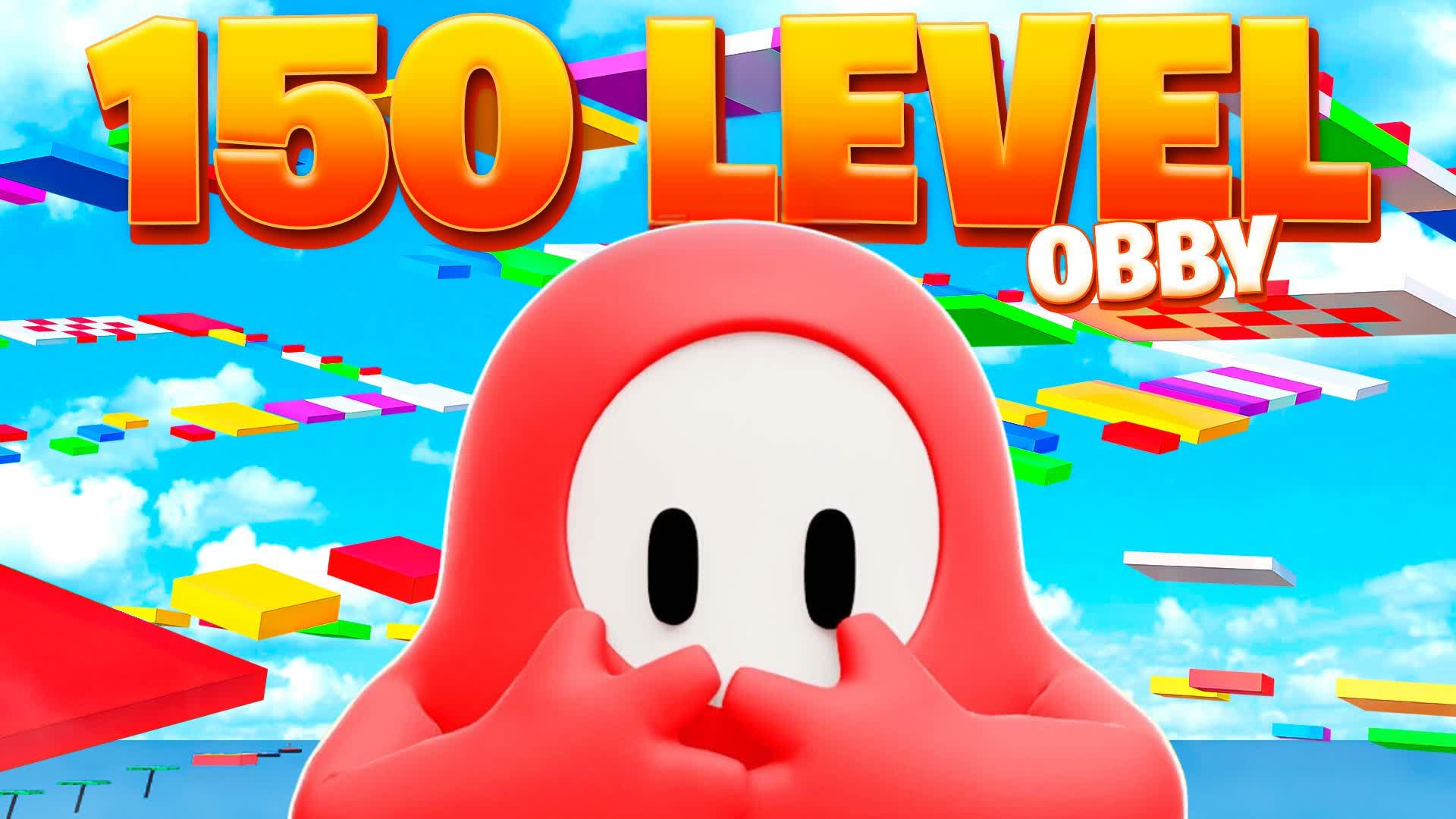 🌈150 LEVEL FALL GUYS OBBY🌈
