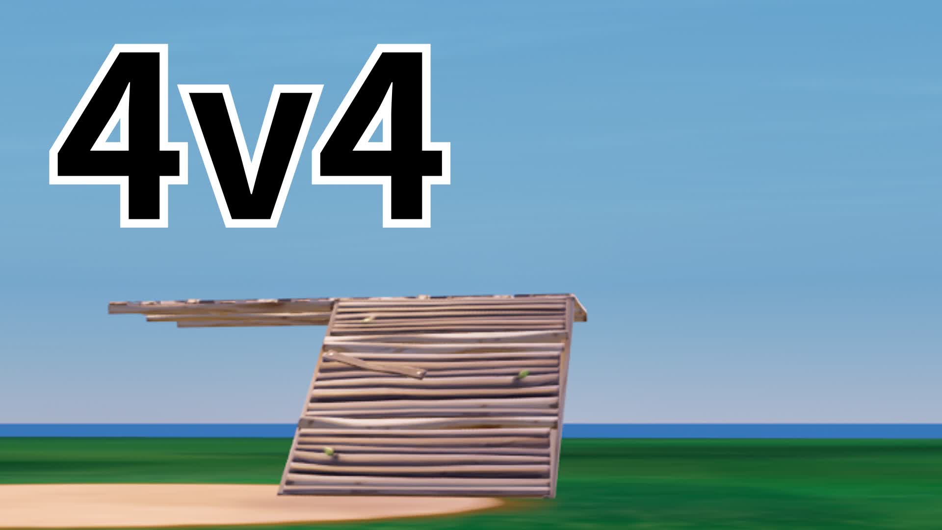 シンプルな4v4のチーム制の建築バトル