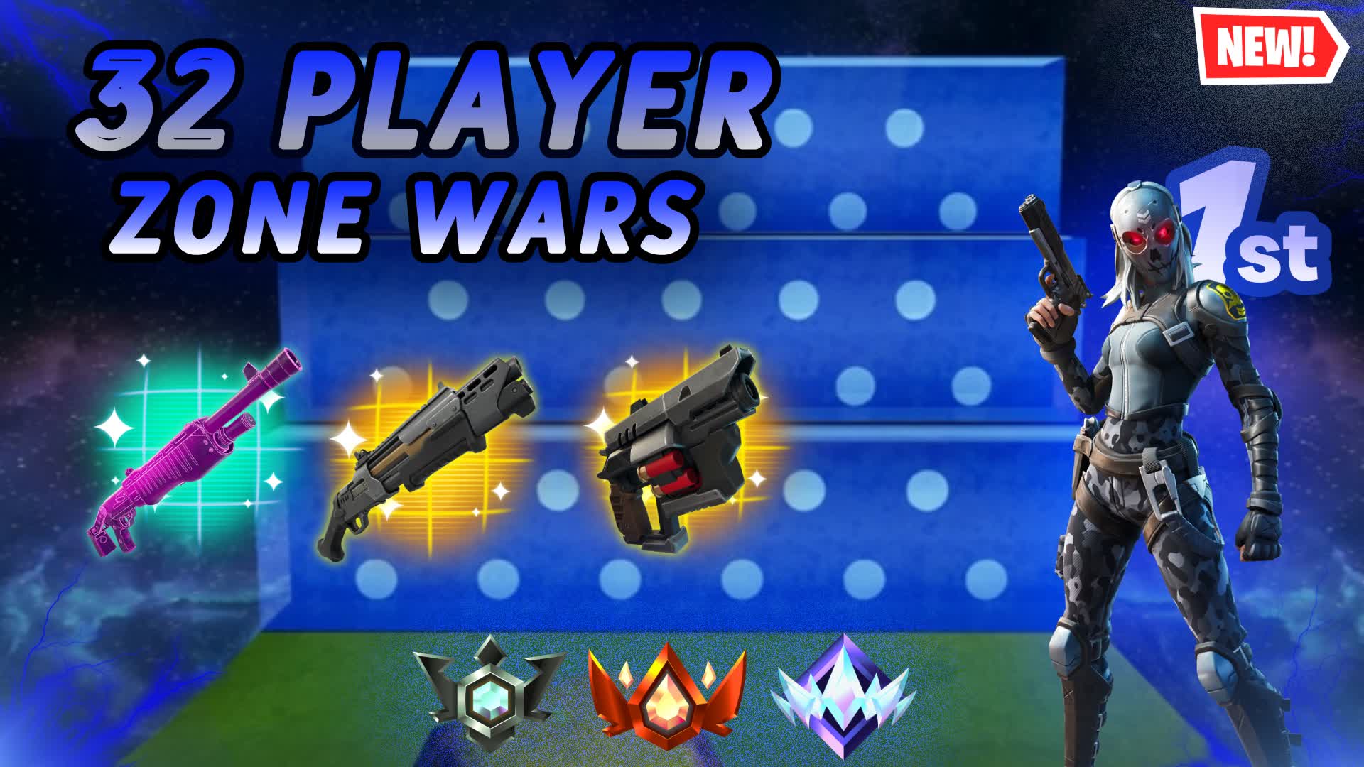 SOLO ZONE WARS (32 PLAYERS)