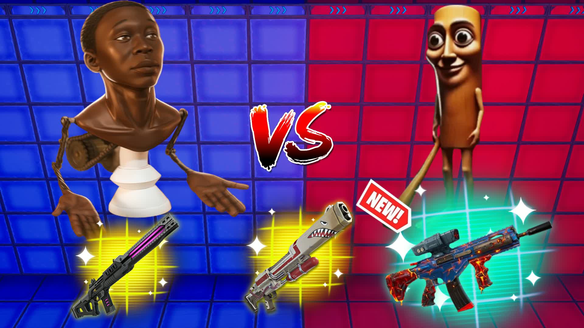 MECHANISM VS TRIPLE T 🔴🔵(ALL WEAPONS)
