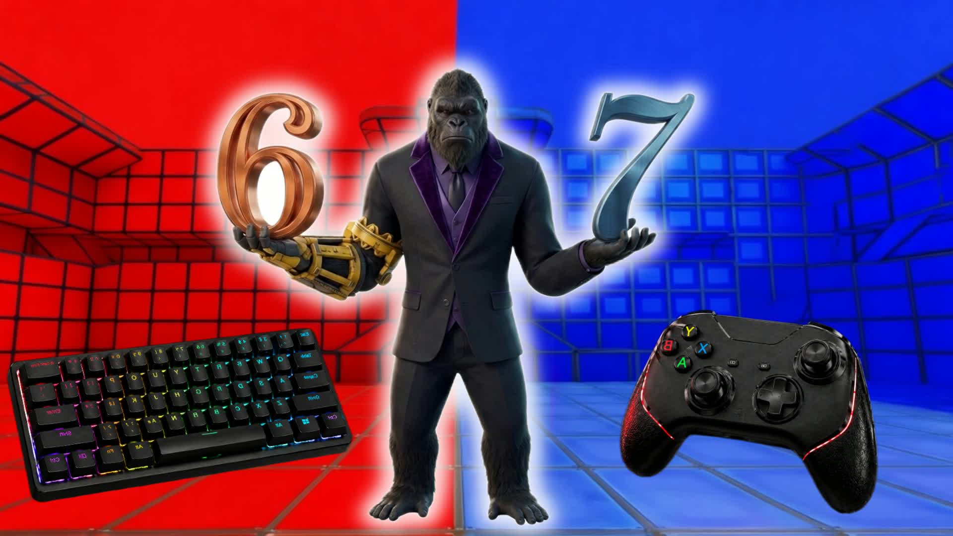 RED VS BLUE 🔴🔵BIG AURA FUNNY 67!