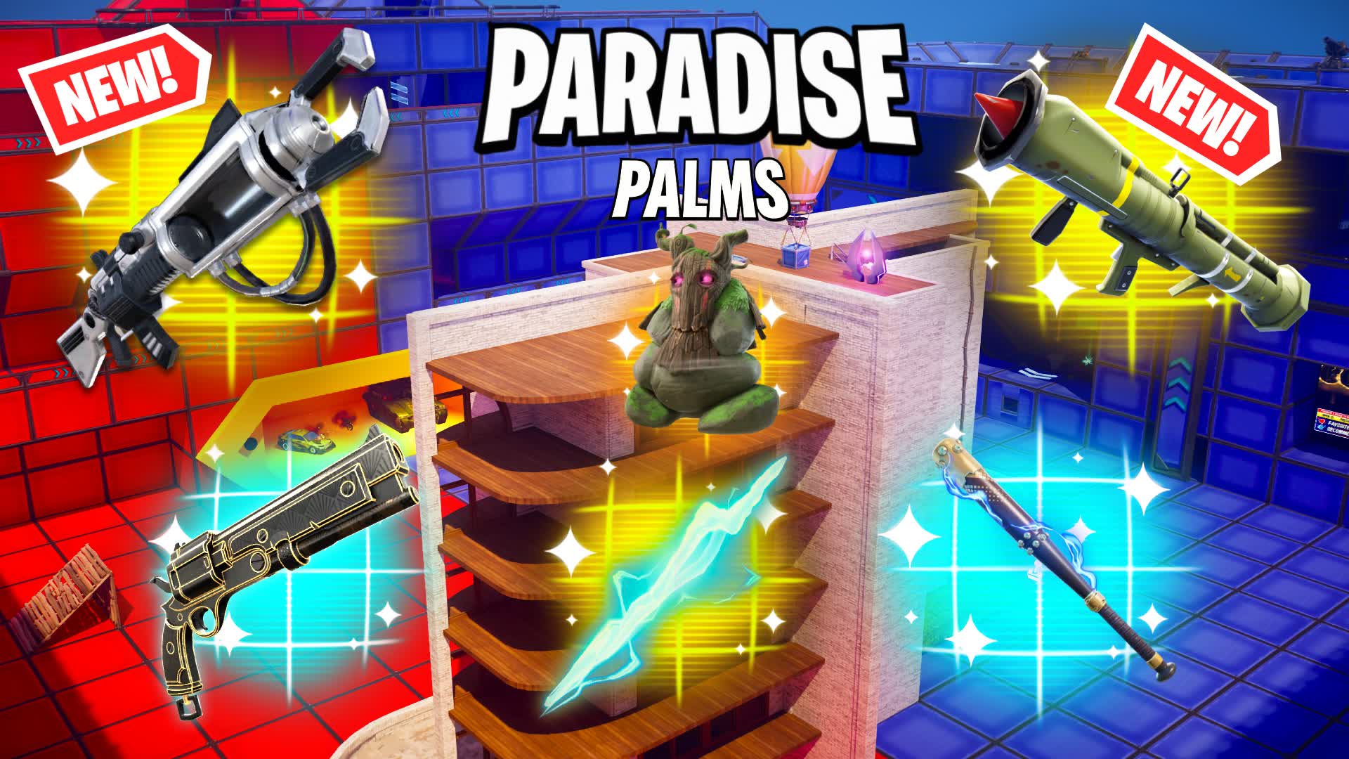 CRAZY RED VS BLUE 🔴🔵 PARADISE PALMS🌴