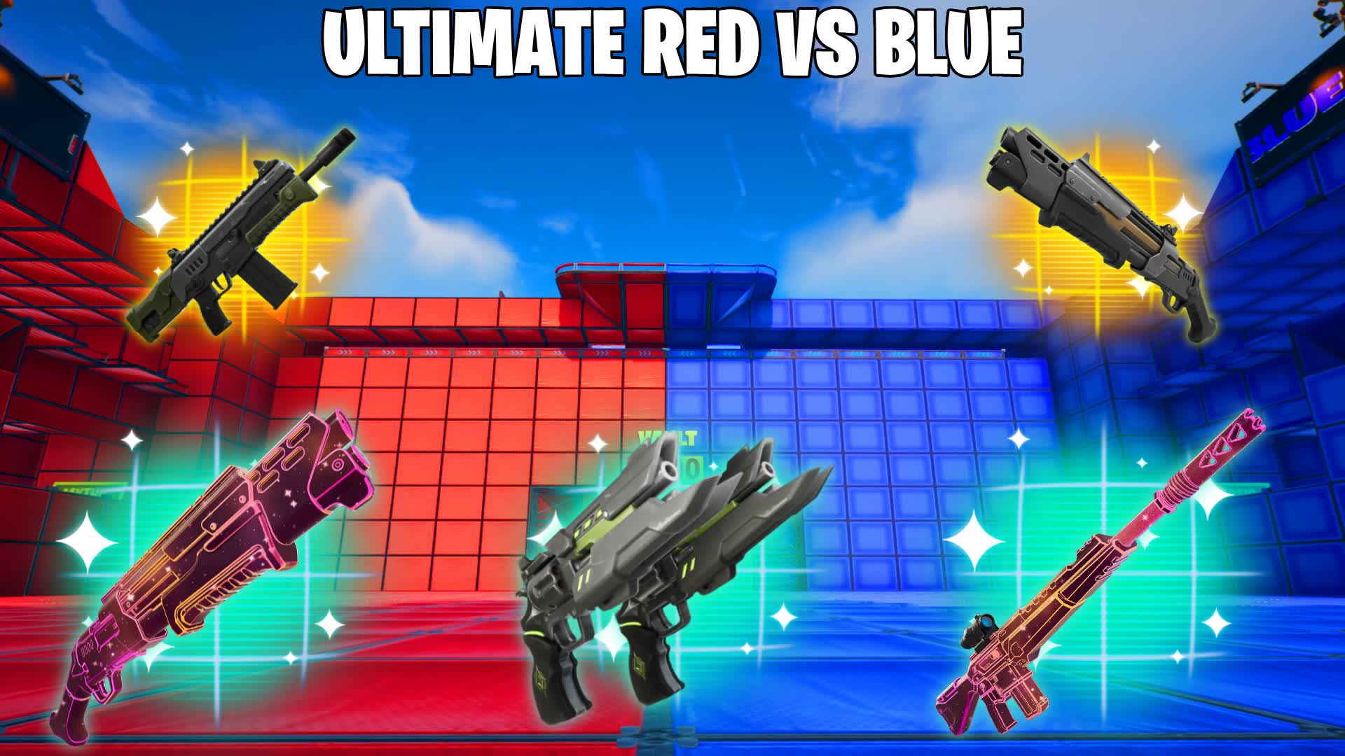 ULTIMATE RED VS BLUE🔴🔵(EVERY GUN)