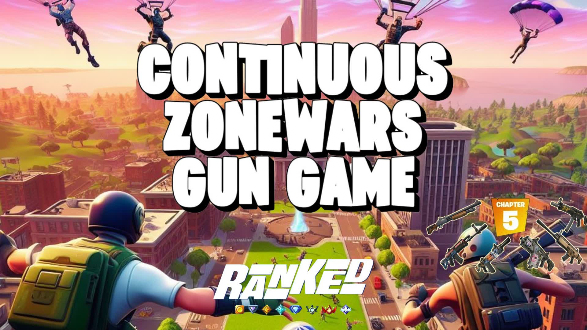 Continuous Zone Wars Gun Game