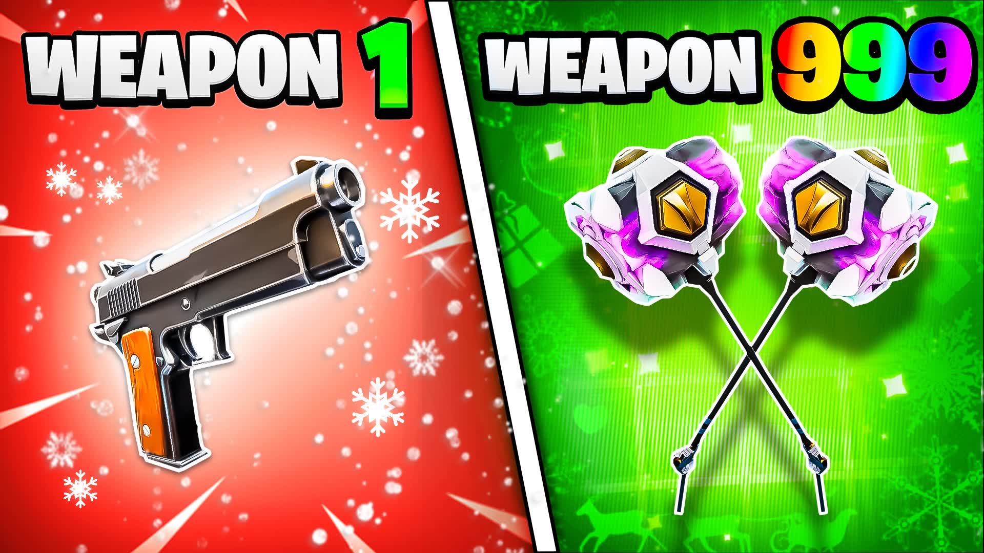 ❄️CHRISTMAS CRAZY GUN GAME🎯ONE SHOT🎯