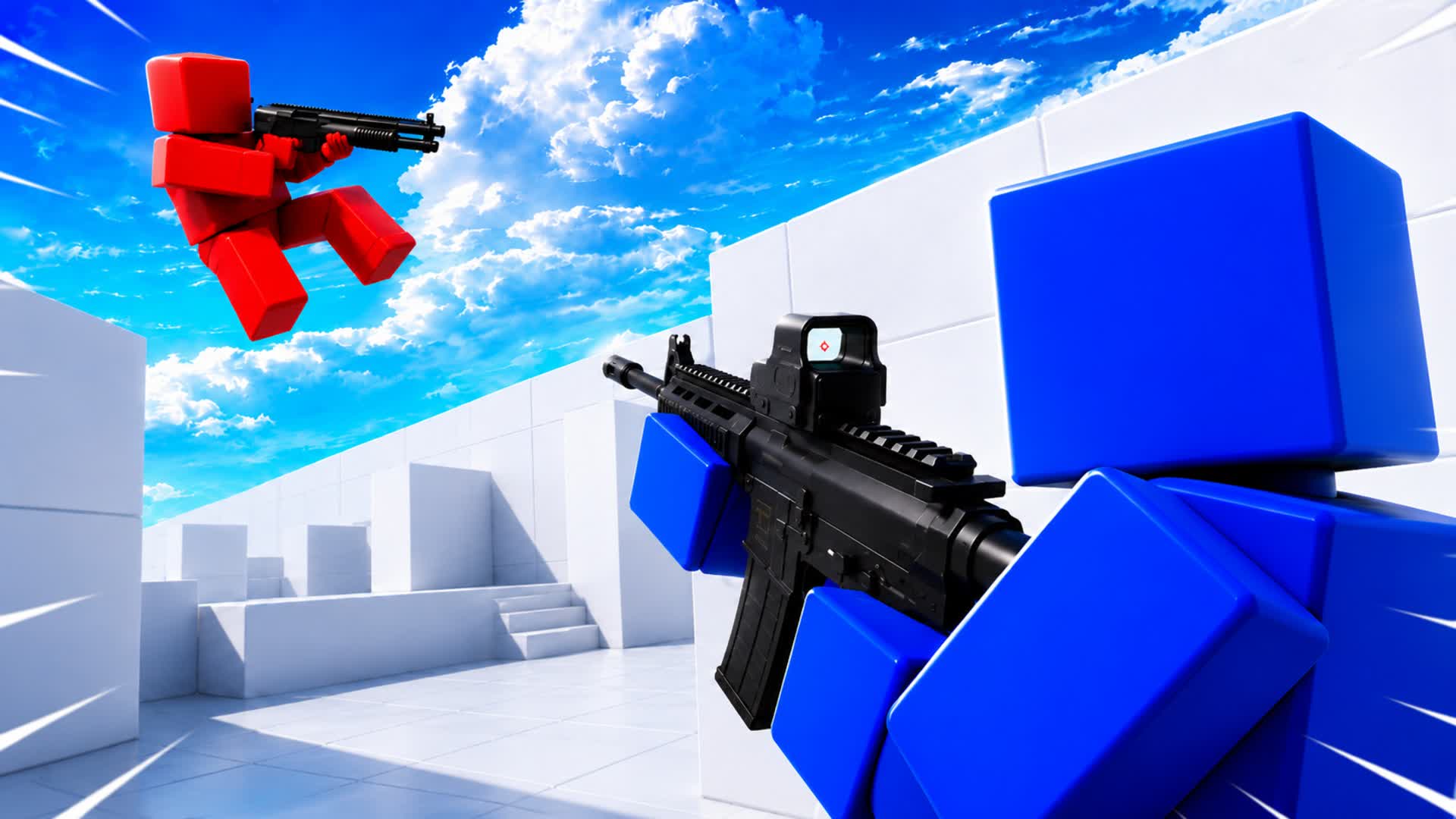 RIVALS RED VS BLUE 🔴🔵 JUMP IN ACTION!