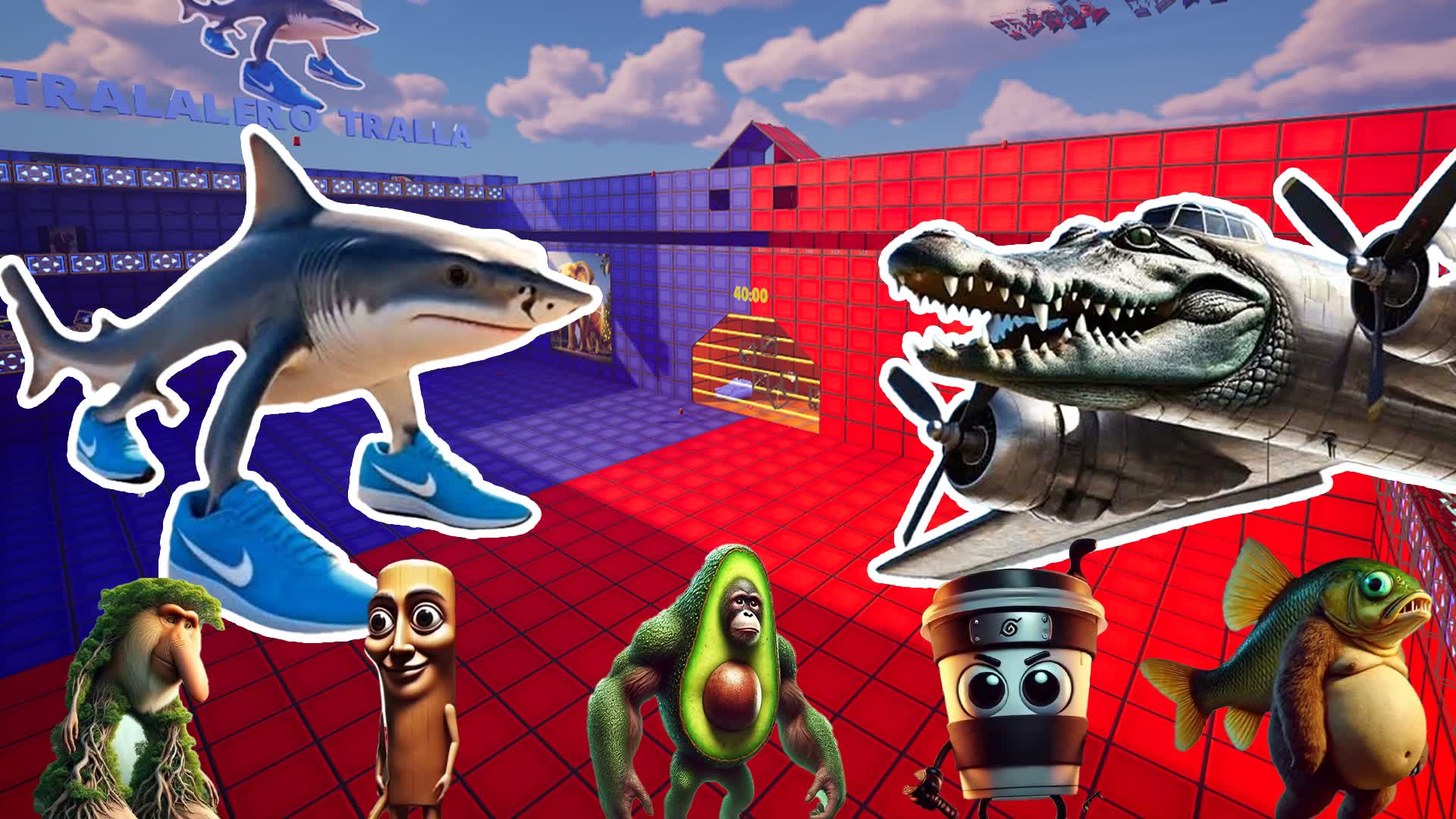 🐊ITALIAN BRAINROOT🦈🟥 RED VS BLUE 🟦