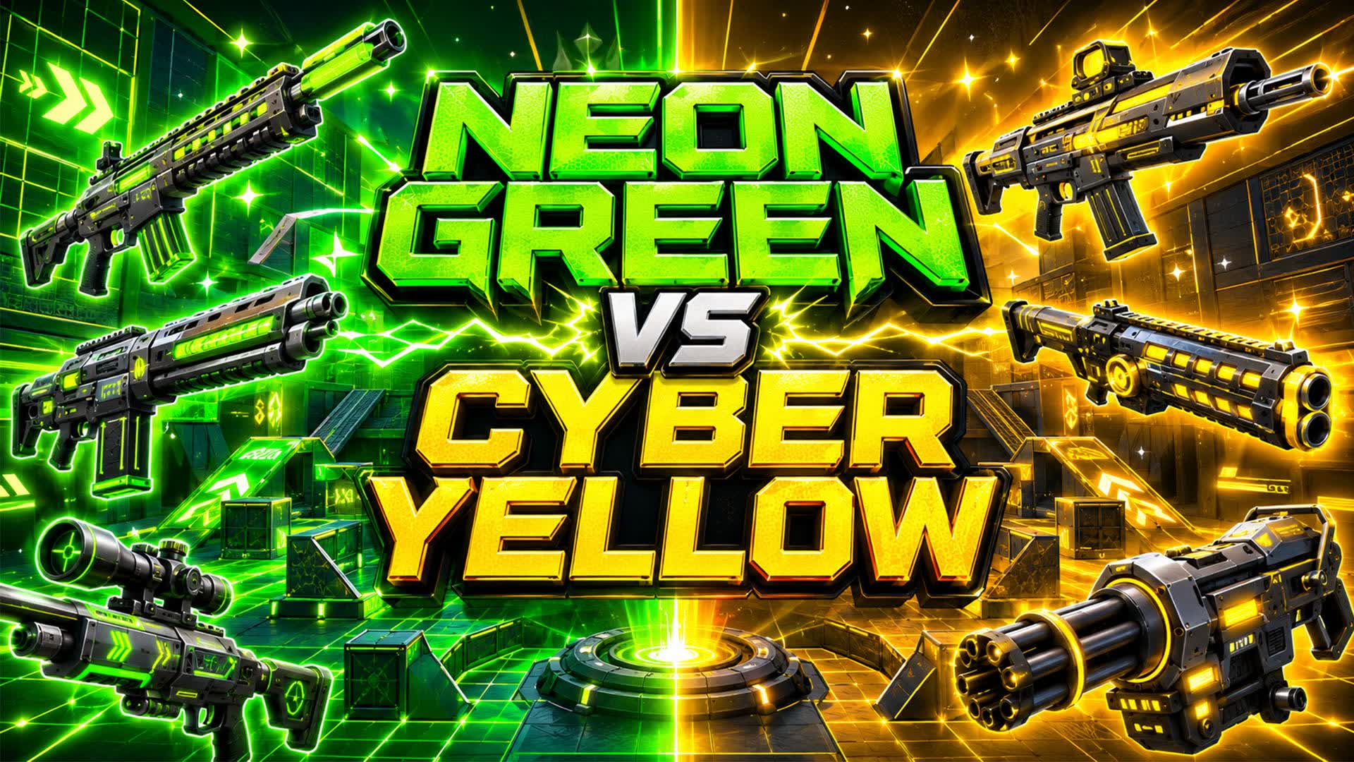 NEON GREEN vs CYBER YELLOW 🟢🟡