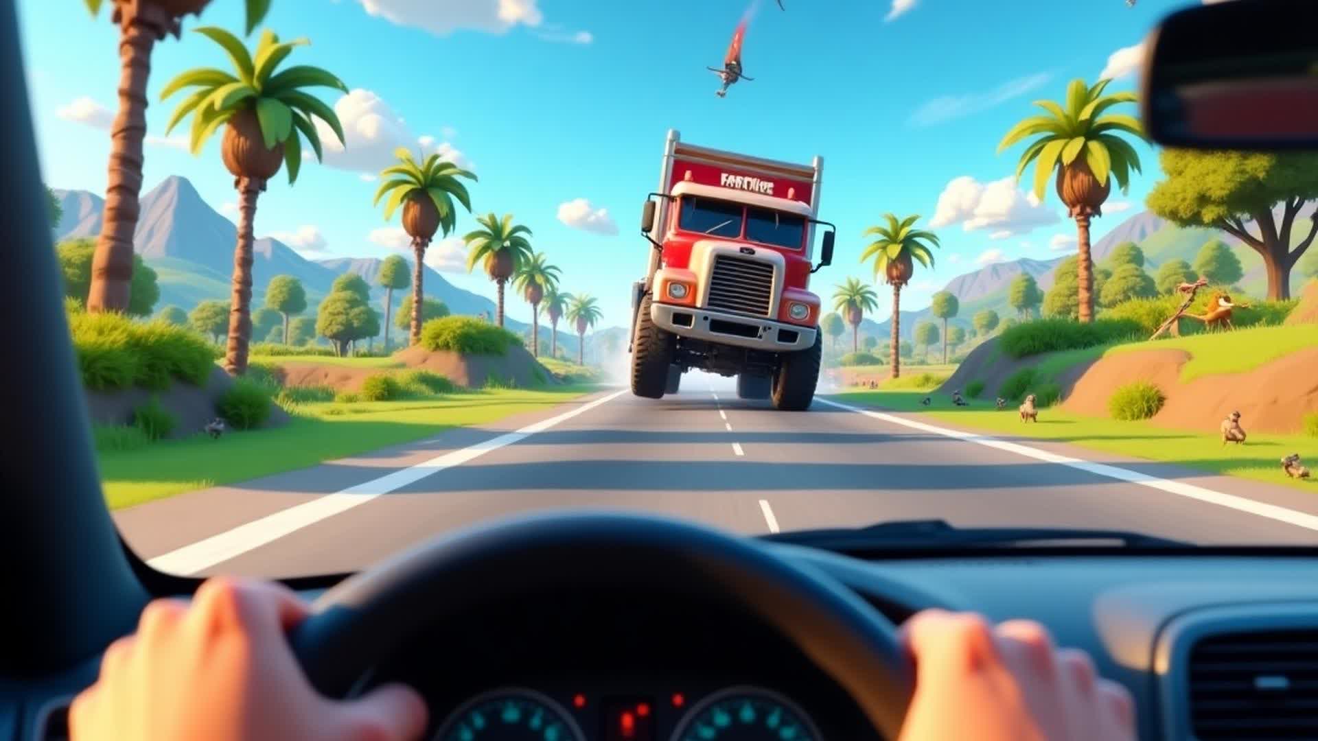 🏃‍♂️TRUCK POURSUITE FIRST PERSON! 🚚