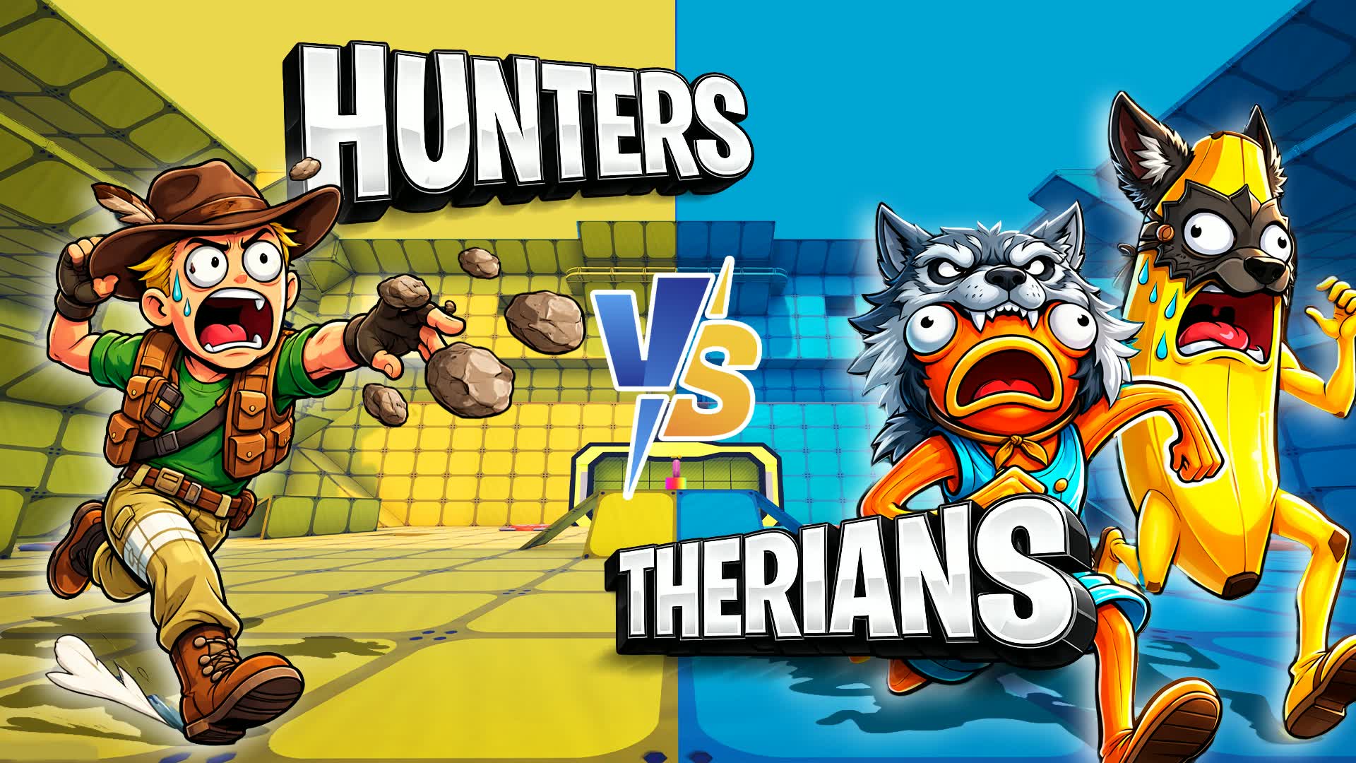 HUNTERS VS THERIANS🔥TDM PvP 🌕🔵