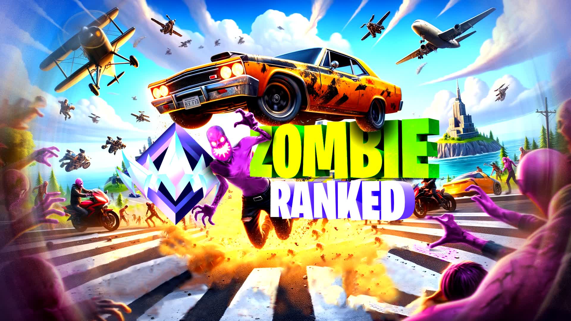 🧟 ZOMBIE DRIVE RANKED 🚔