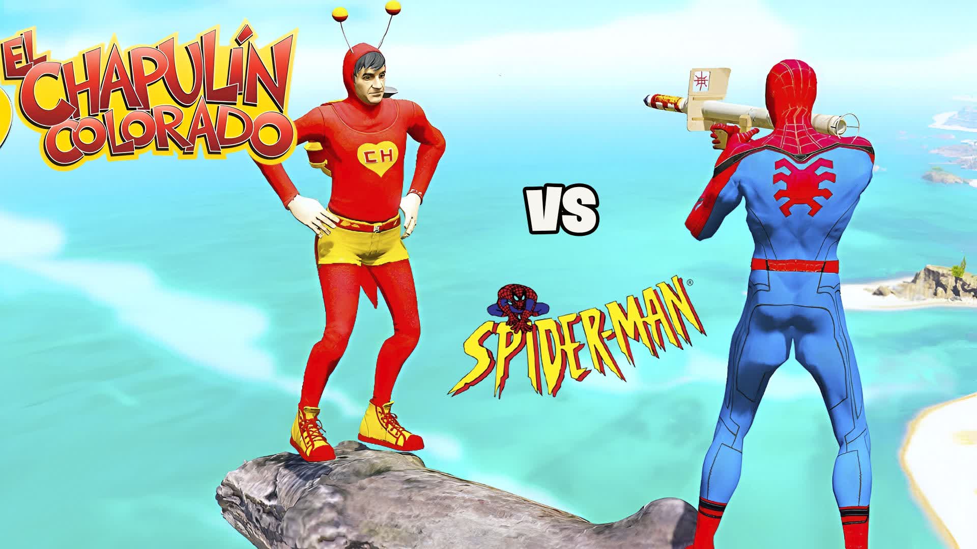 EL CHAPULIN COLORADO vs SPIDERMAN