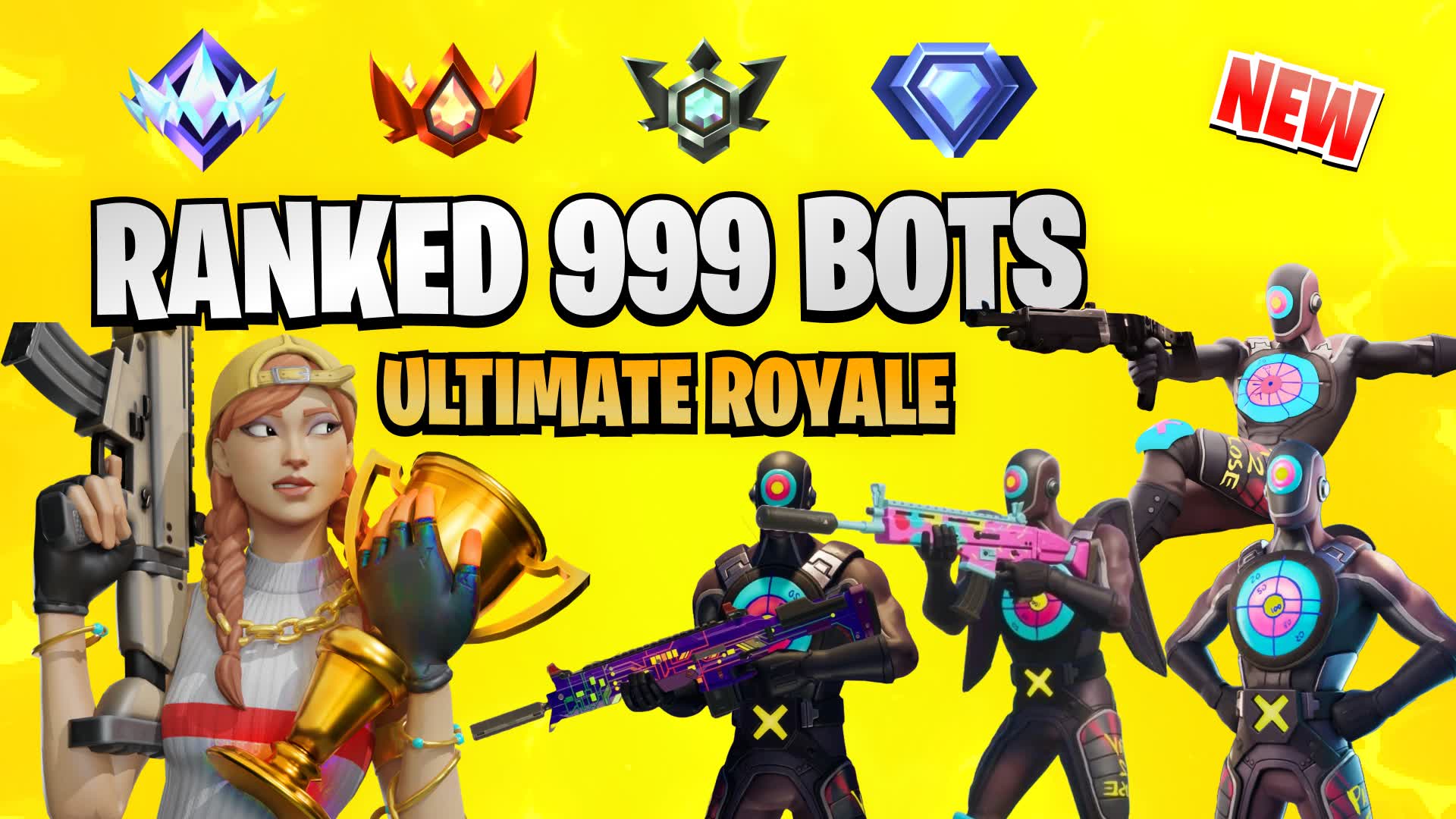 👑 RANKED 999 BOTS ULTIMATE ROYALE