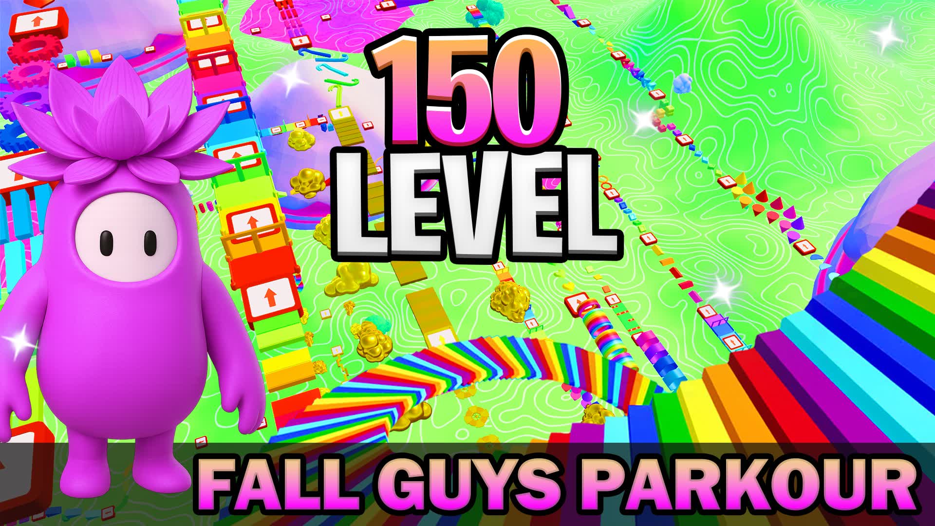 ⭐FALL GUYS OBBY PARKOUR 150+ LEVELS⭐