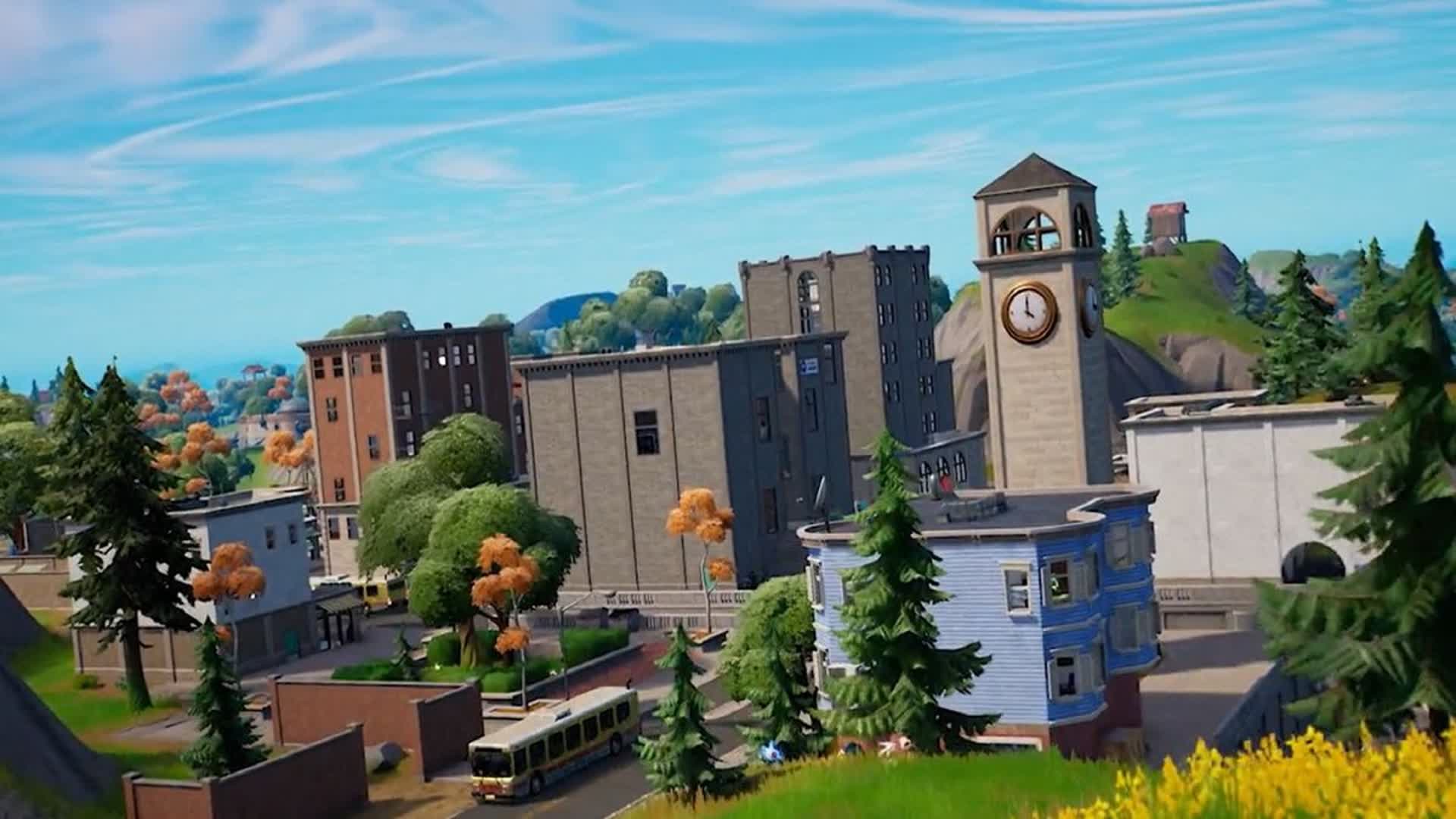 Tilted tower scrim