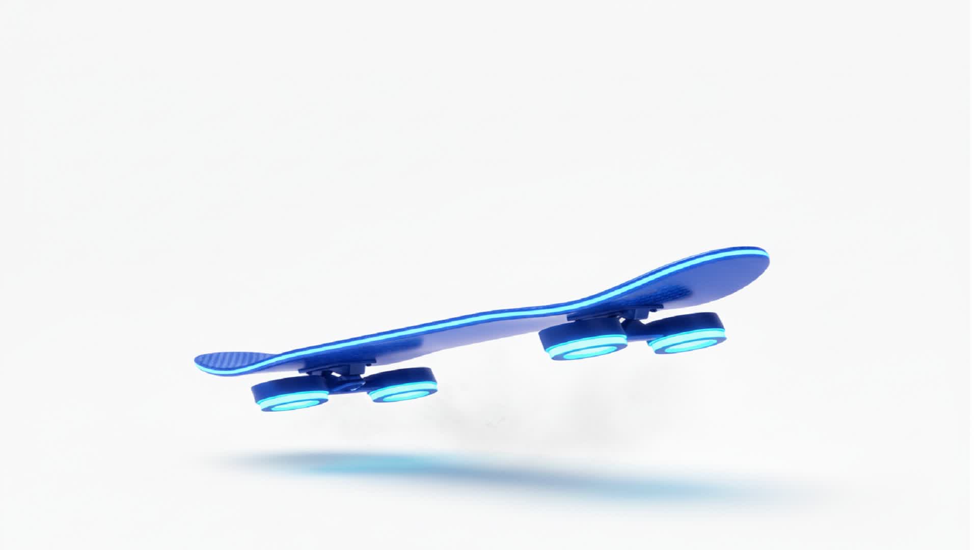 Um skate futurista no meio do nada