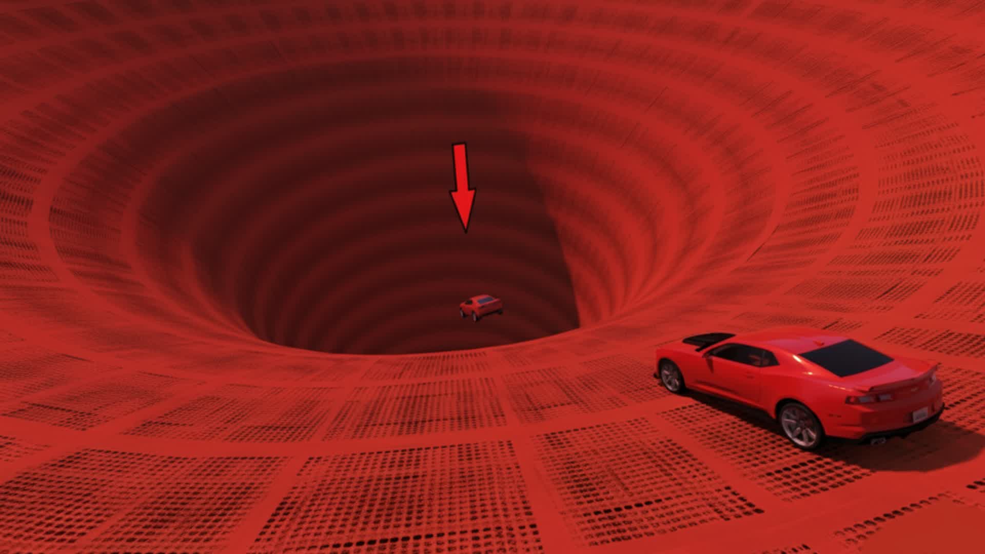 IMPOSSIBLE CAR RED