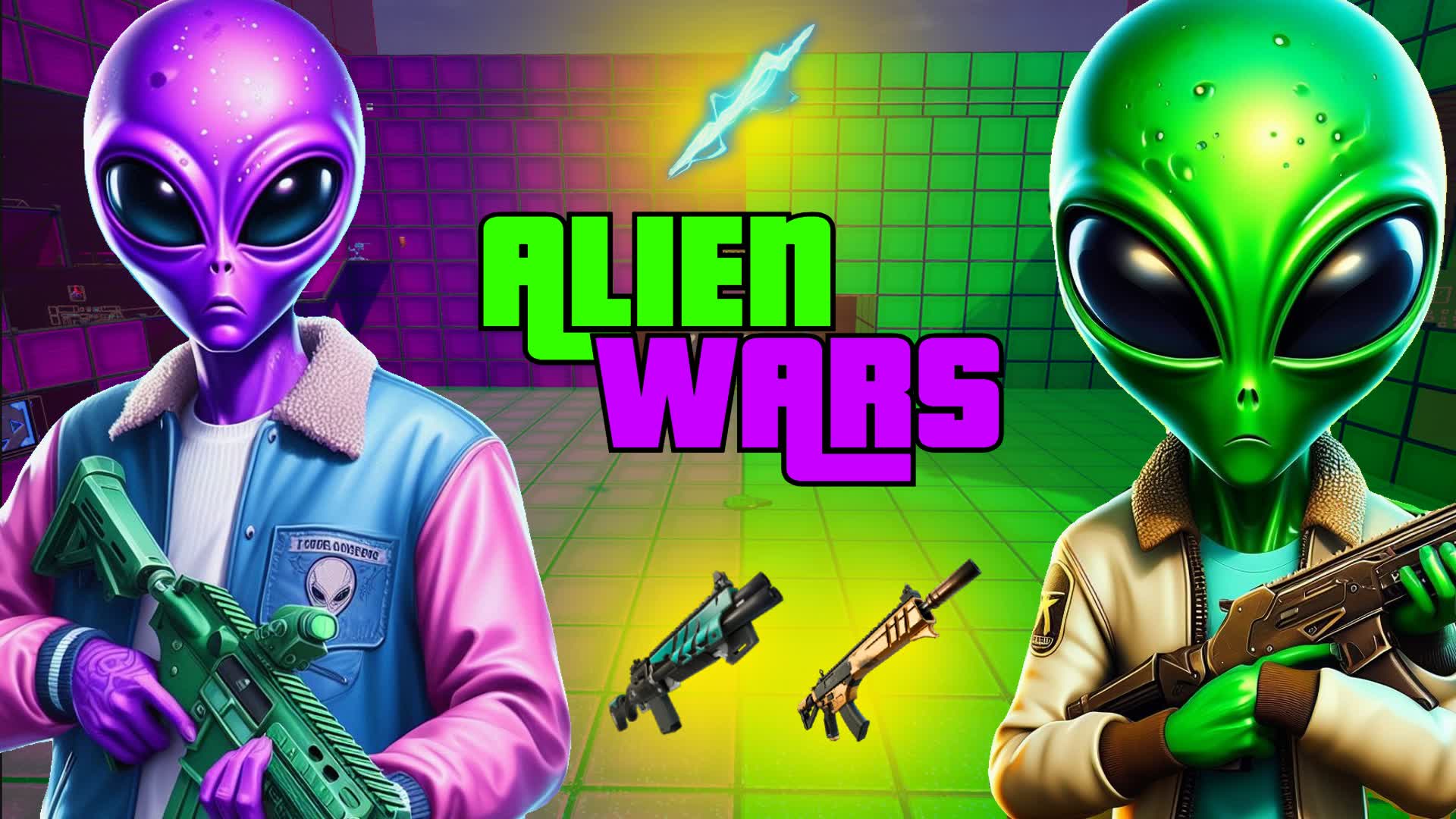 GREEN VS PURPLE 👽👾