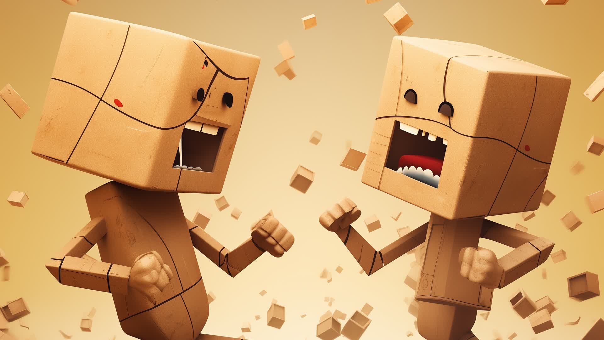 RED V BLUE BOX FIGHT