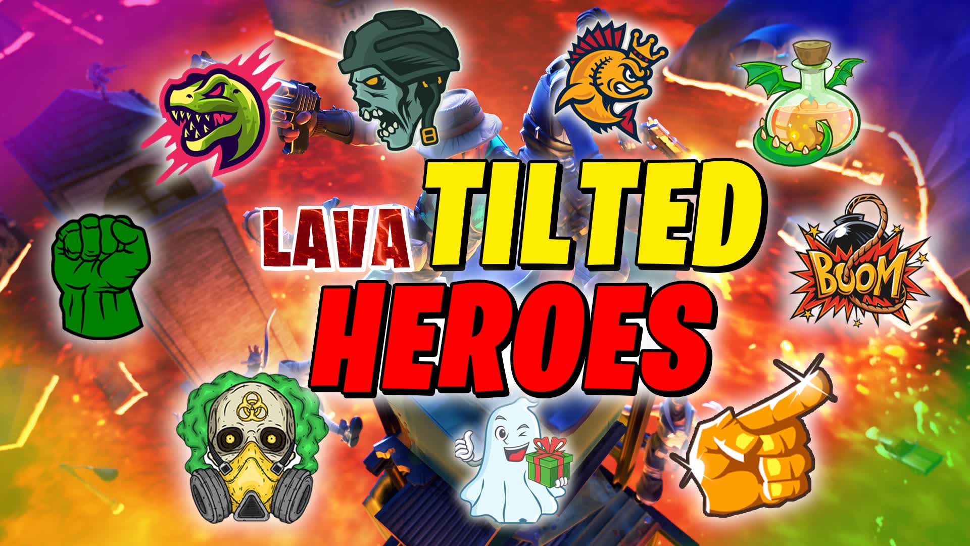 🌋LAVA TILTED TOWERS - HEROES 🦸‍♂️