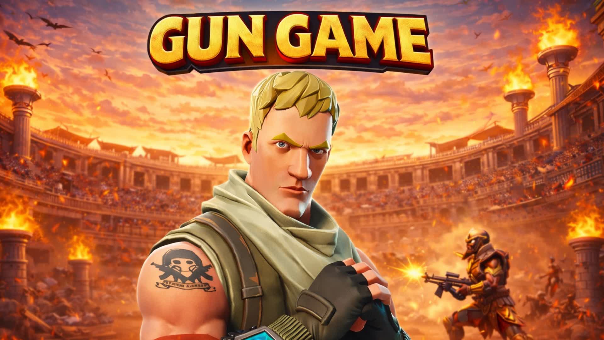 Caja de pelea Gun Game