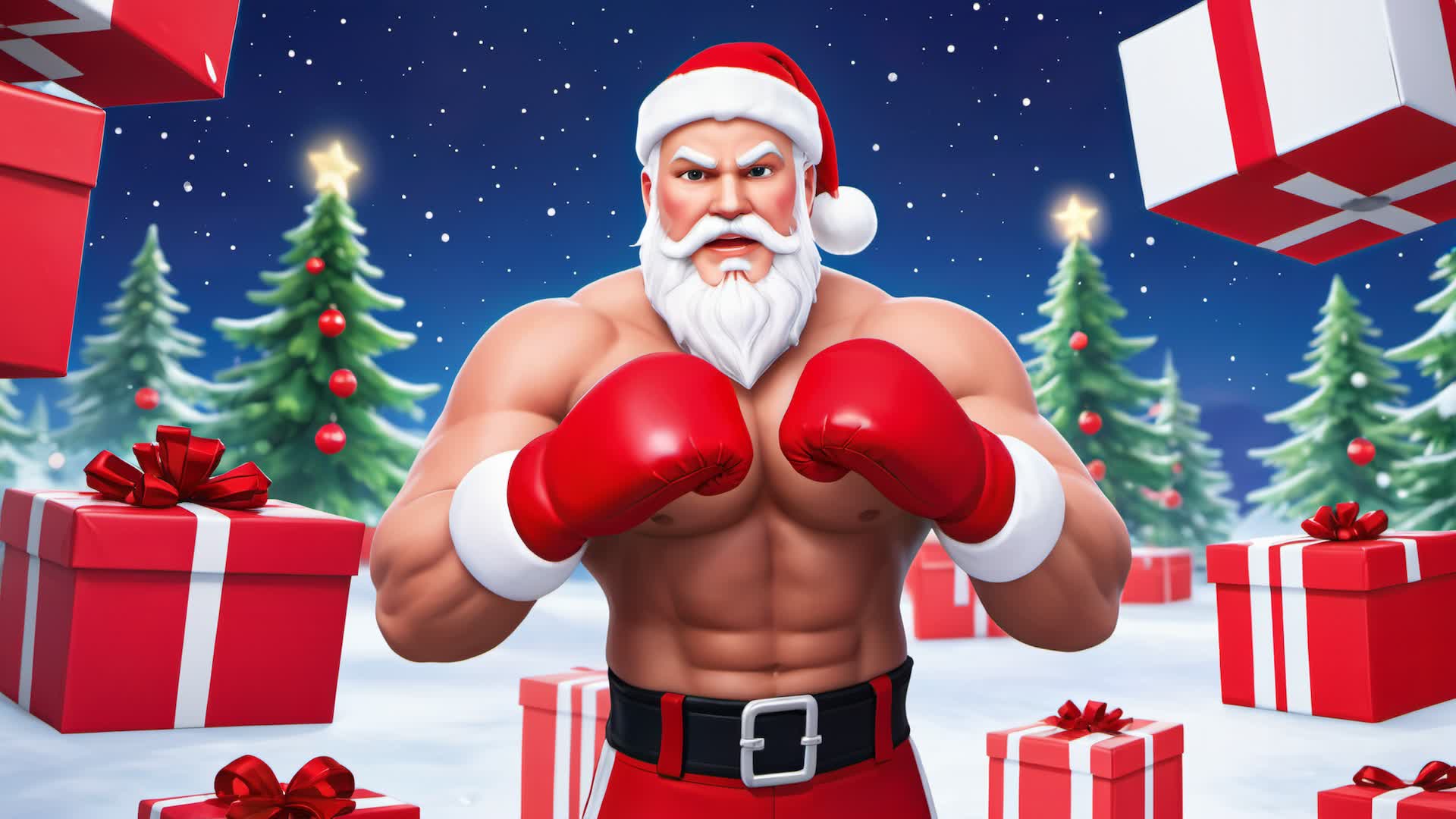 Jacked Santa's Box Fights
