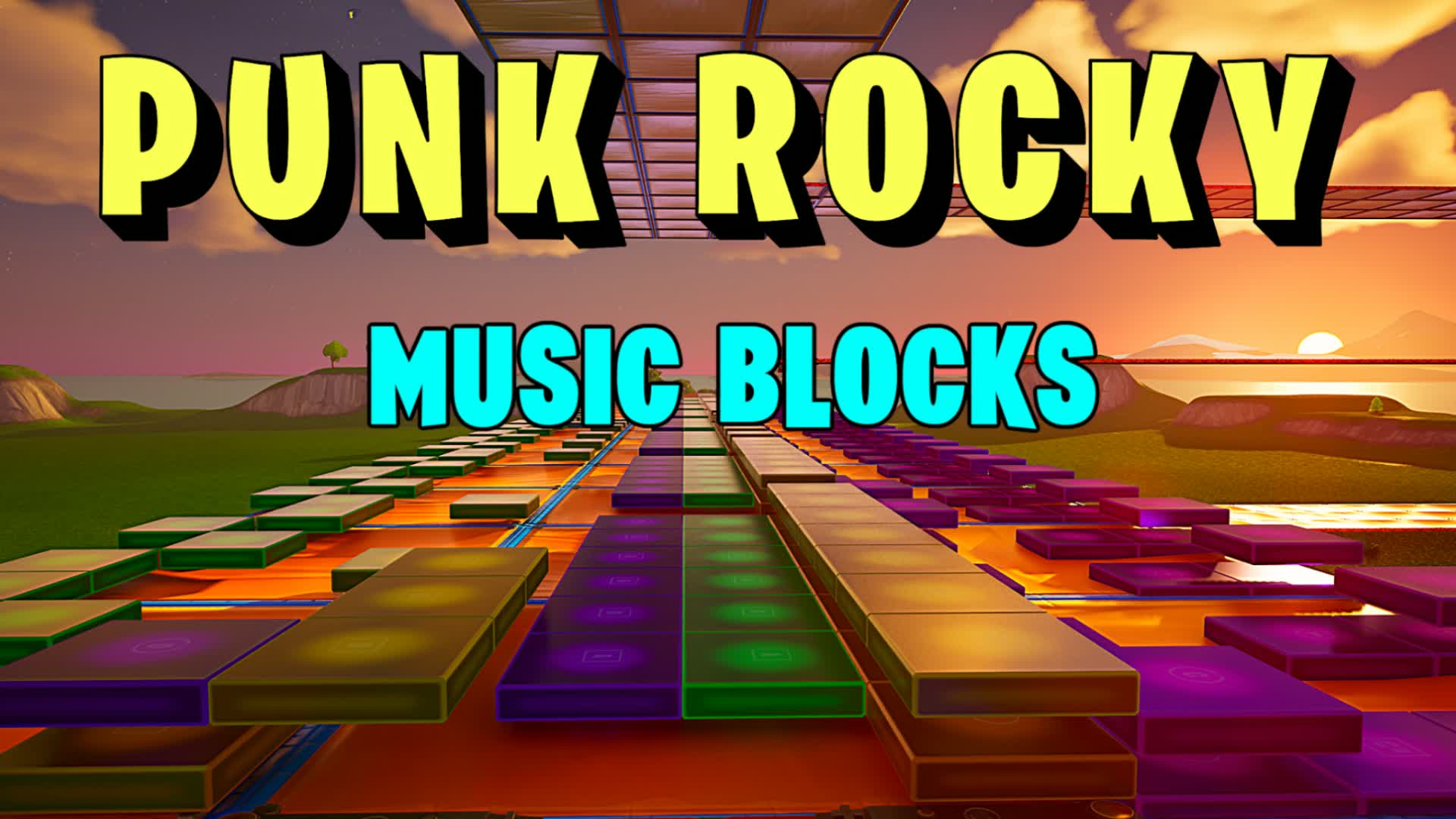 Punk Rocky Music Blocks Cover