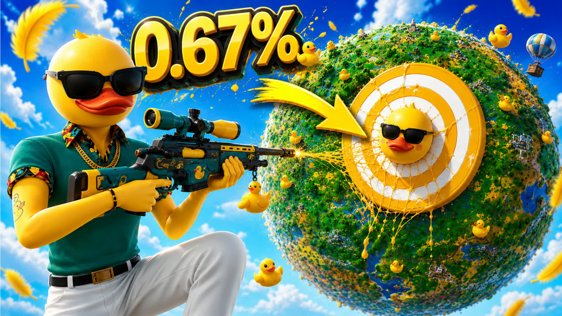 🎯 SNIPER DUCK TRICKSHOT 🏆 125+ UNC