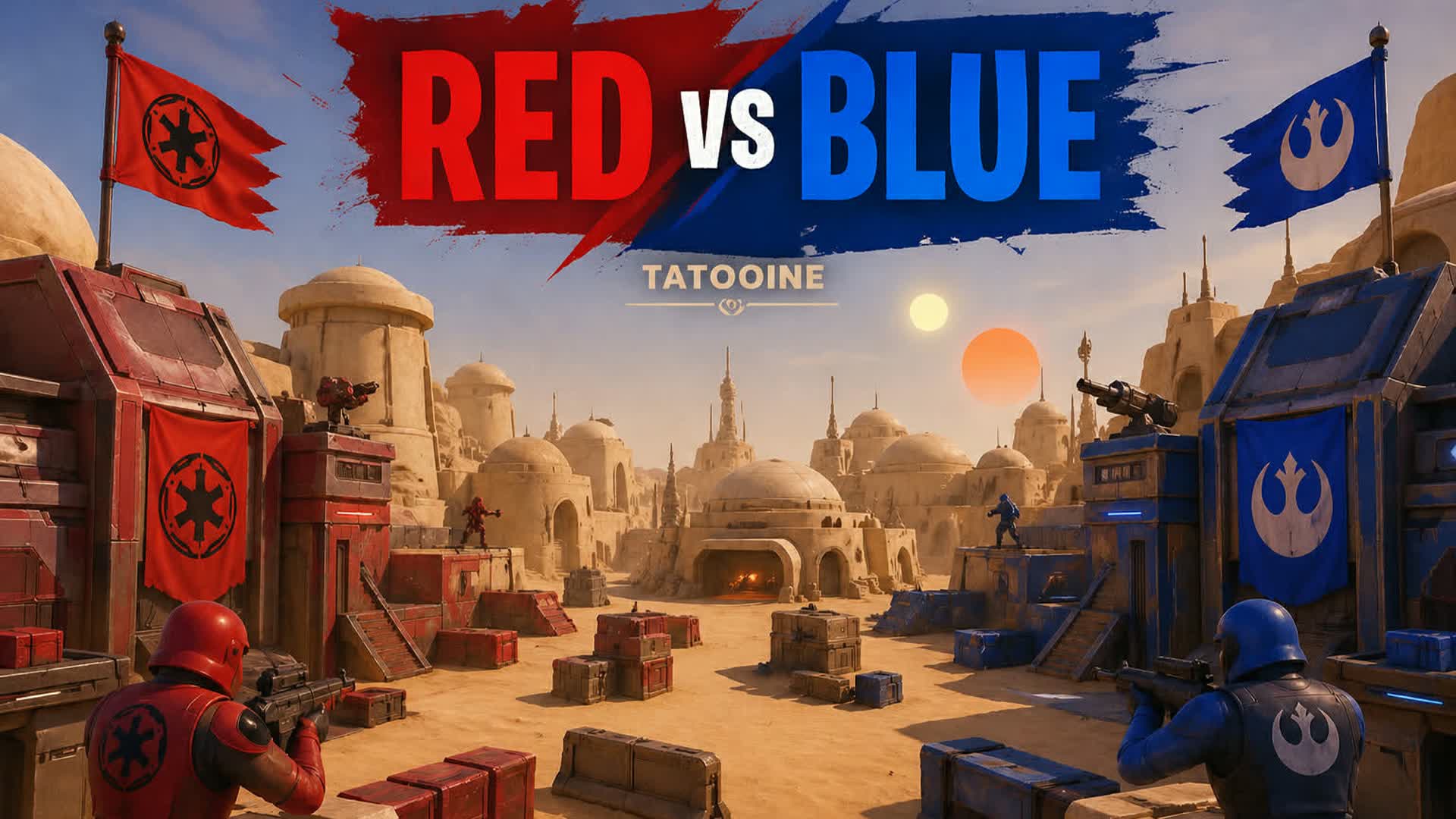 Tatooine BLUE VS RED  : Star Wars