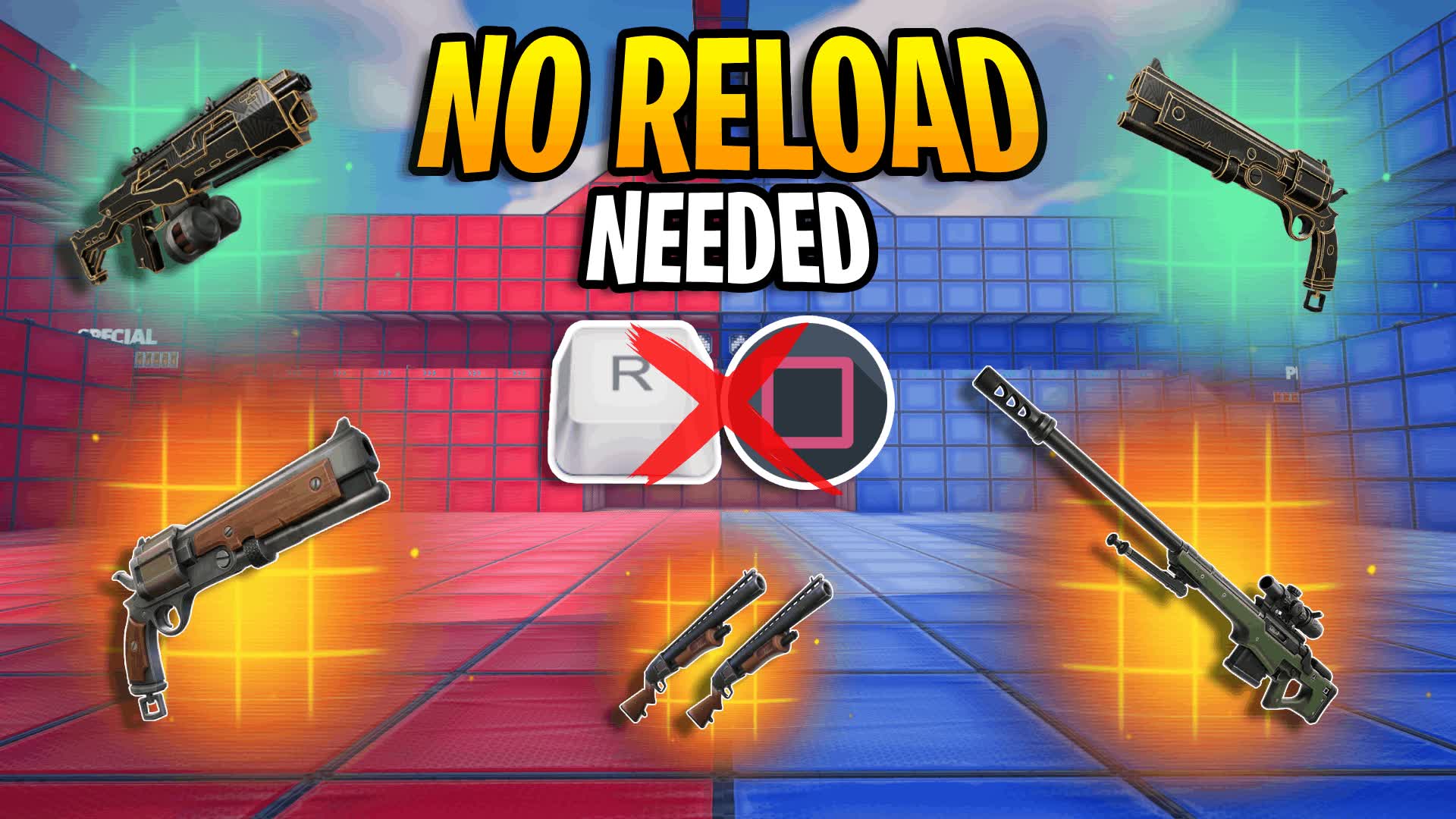 No Reload Needed! Red vs Blue