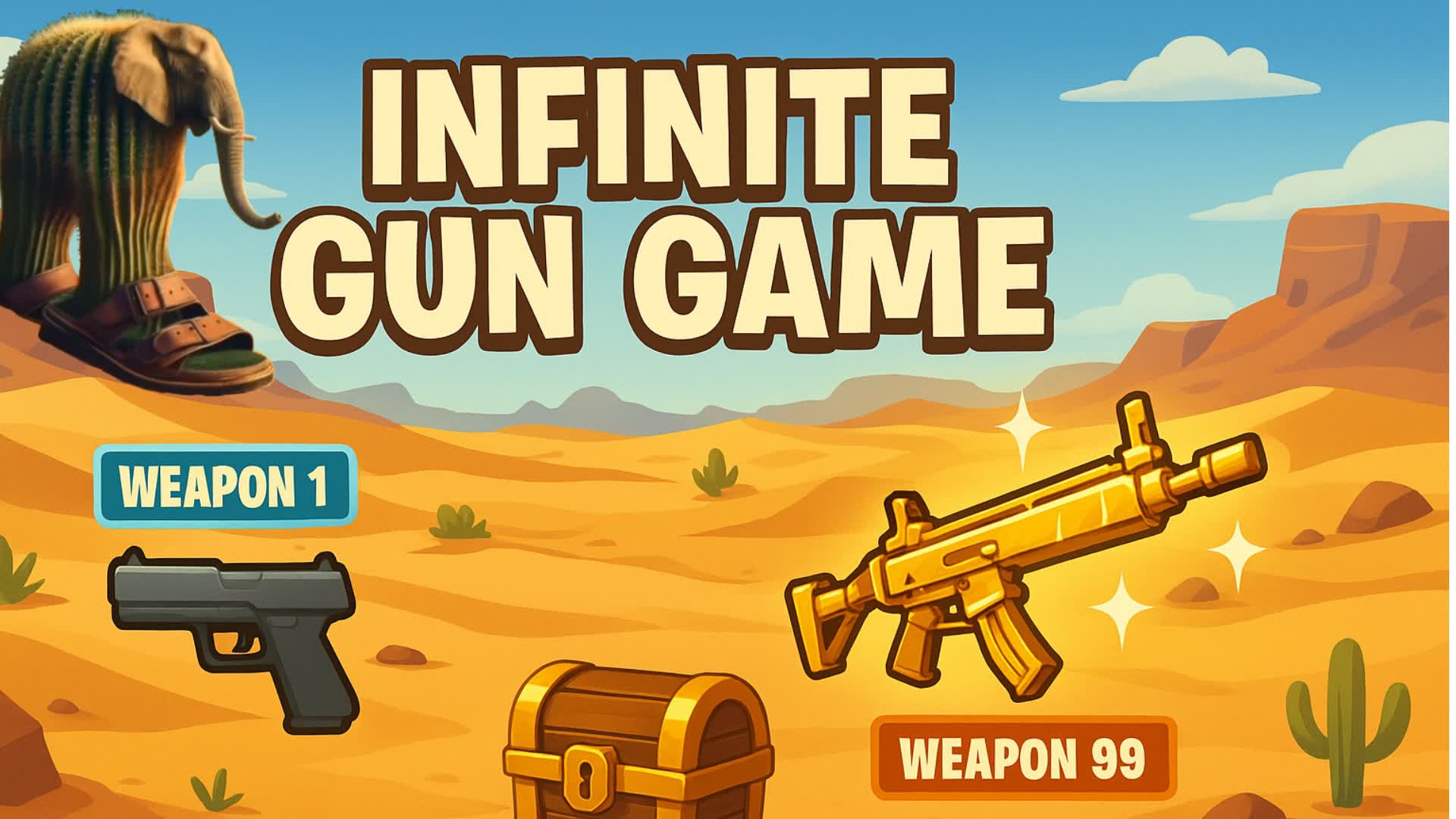 Infinite gun game desert 🌵🏜️