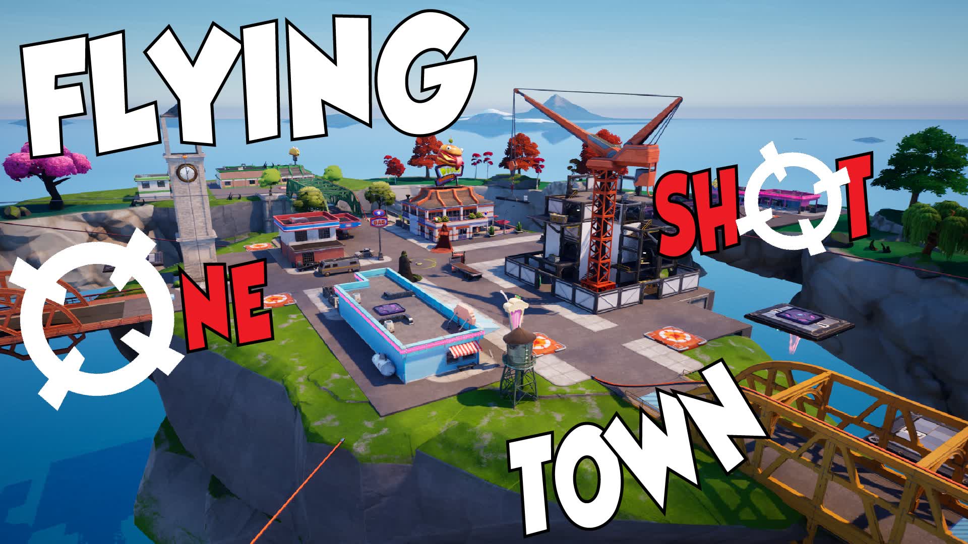 🚀🏡 Flying Town 🎯One Shot🎯Gun Game