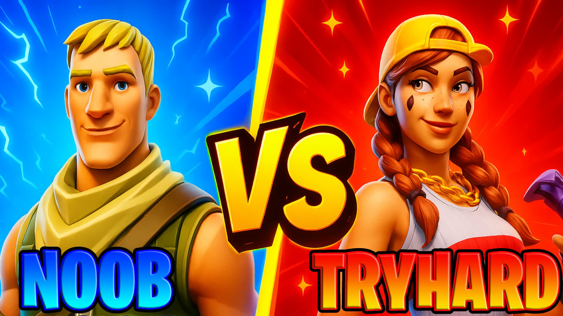 RED VS BLUE 🔴🔵 NOOB VS TRYHARD 😎