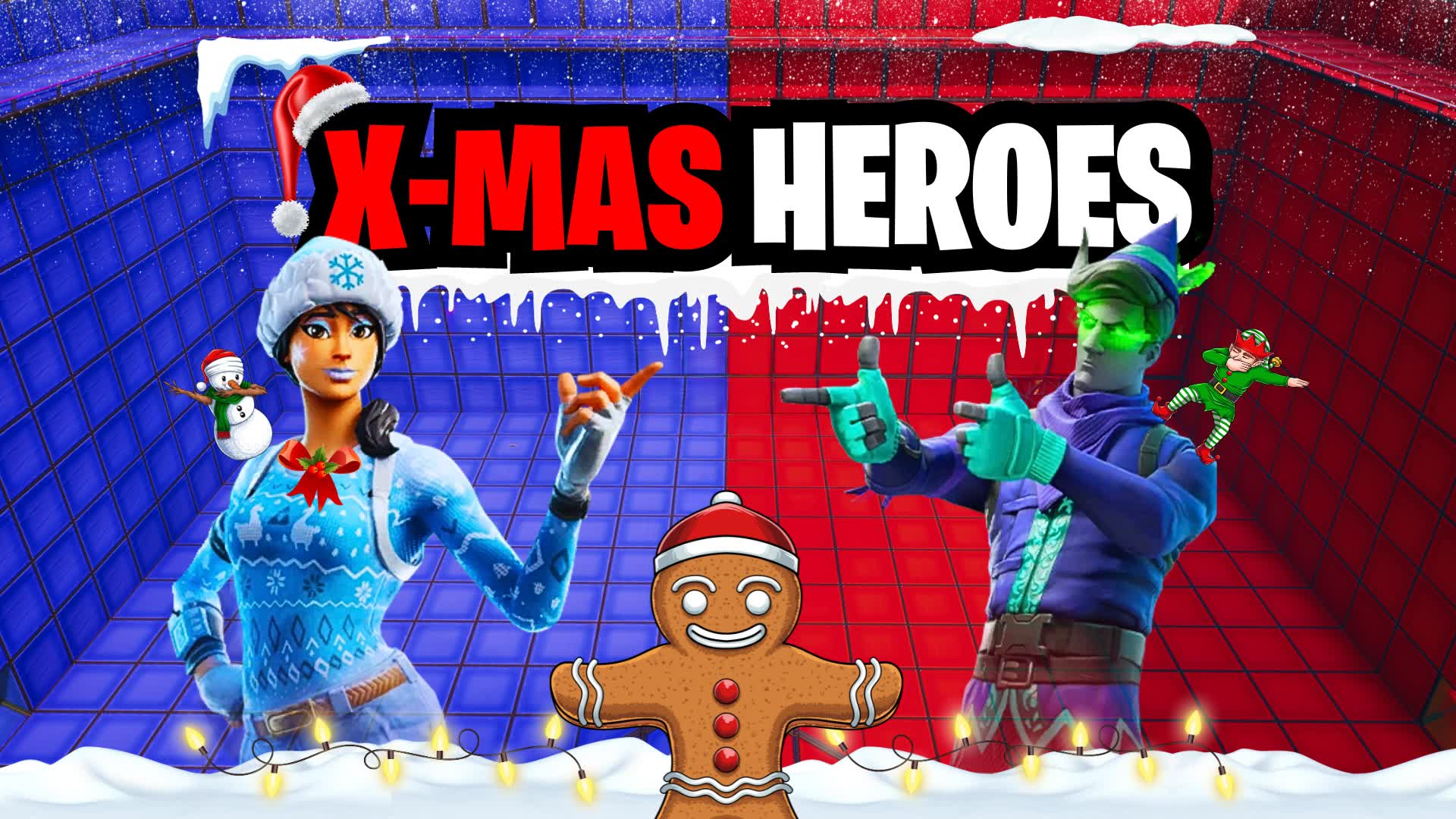 🎅 X-MAS HEROES RED VS BLUE 🔴🔵