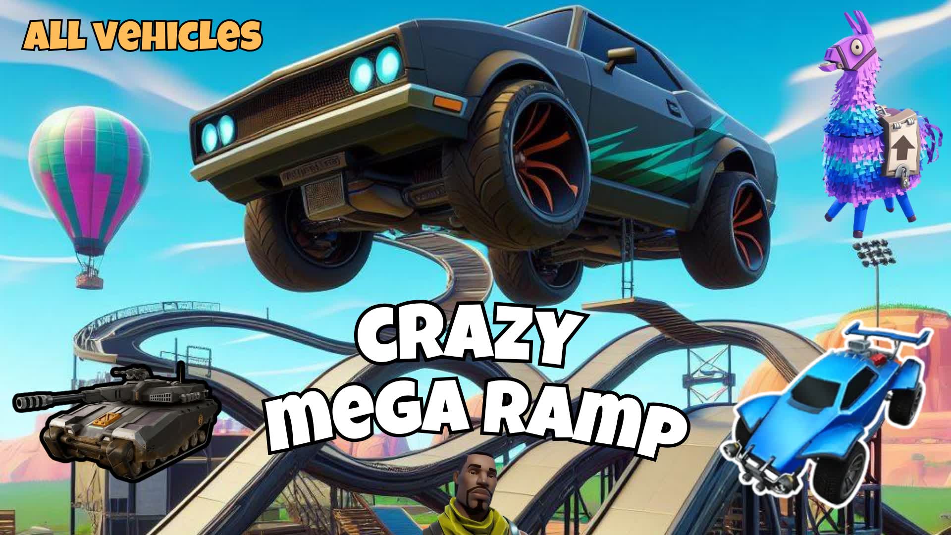 CRAZY MEGA CAR RAMP 🎯
