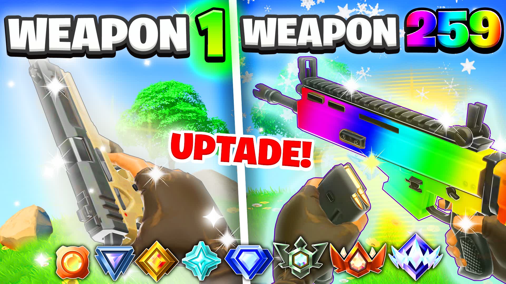 FUNNY CHAOS🎯🔫FIRST PERSON GUN GAME💪👑