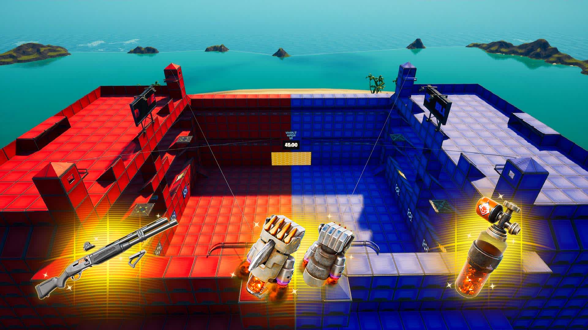 RED VS BLUE ISLAND 🔴🔵