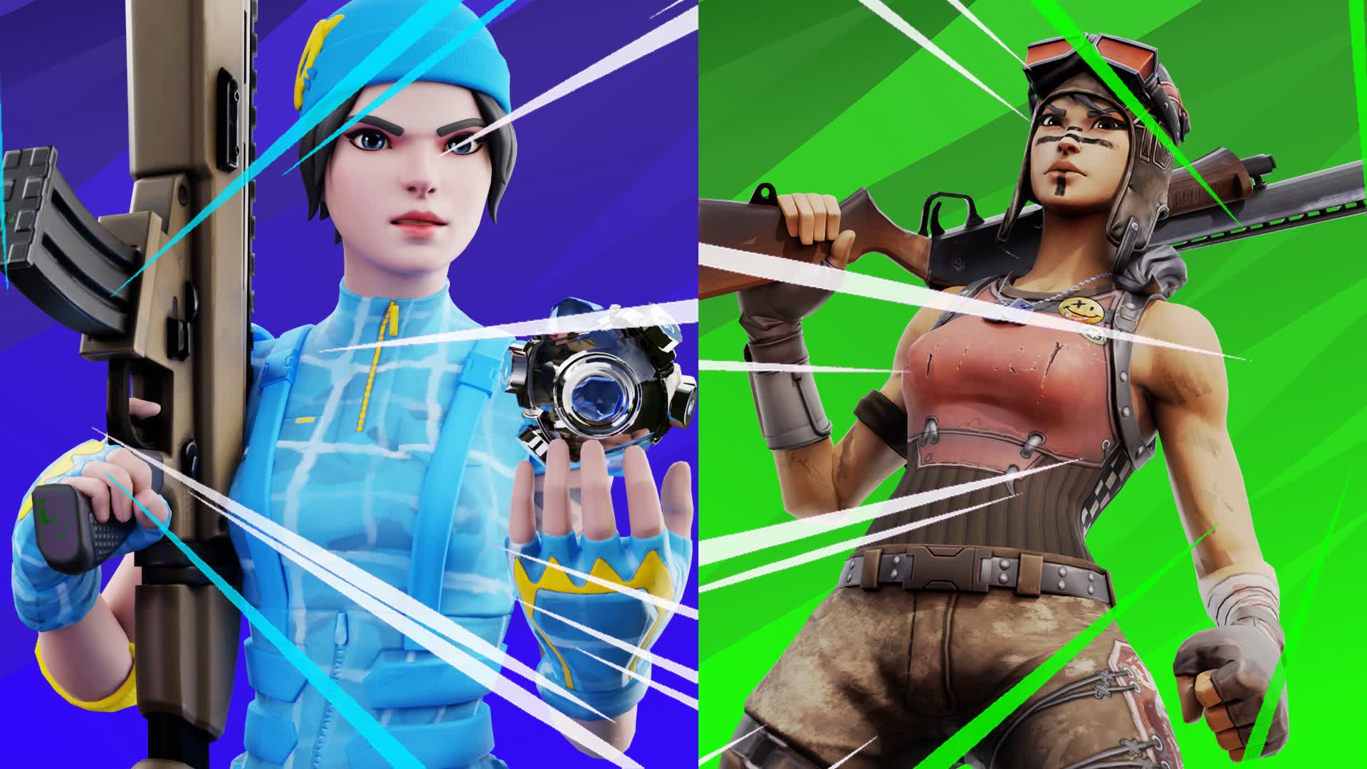 blue vs green