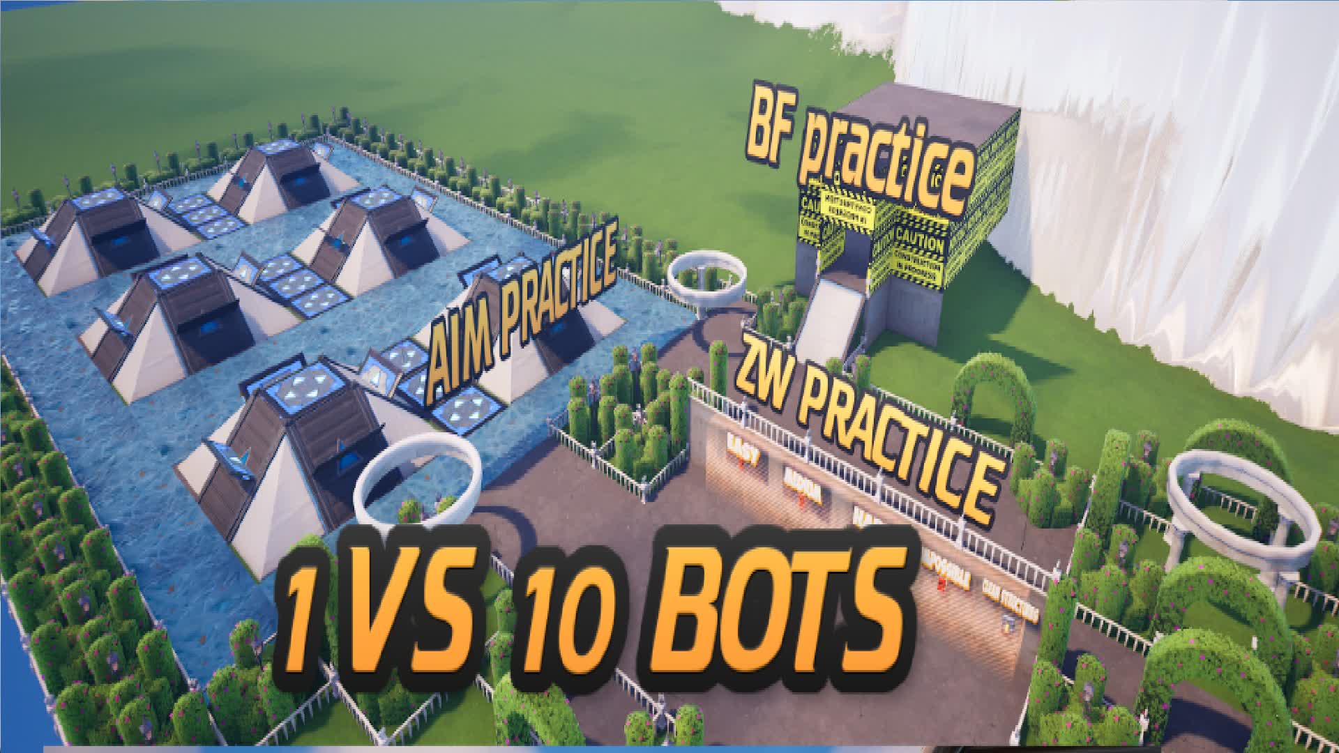 PRACTICE ZONE WARS, AIM Y BF VS BOTS