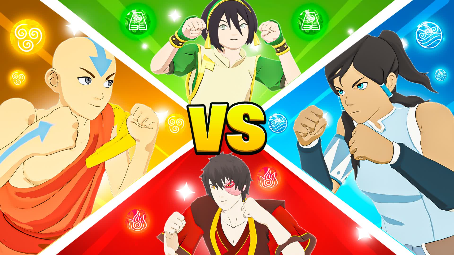 FIRE VS WATER VS EARTH VS AIR