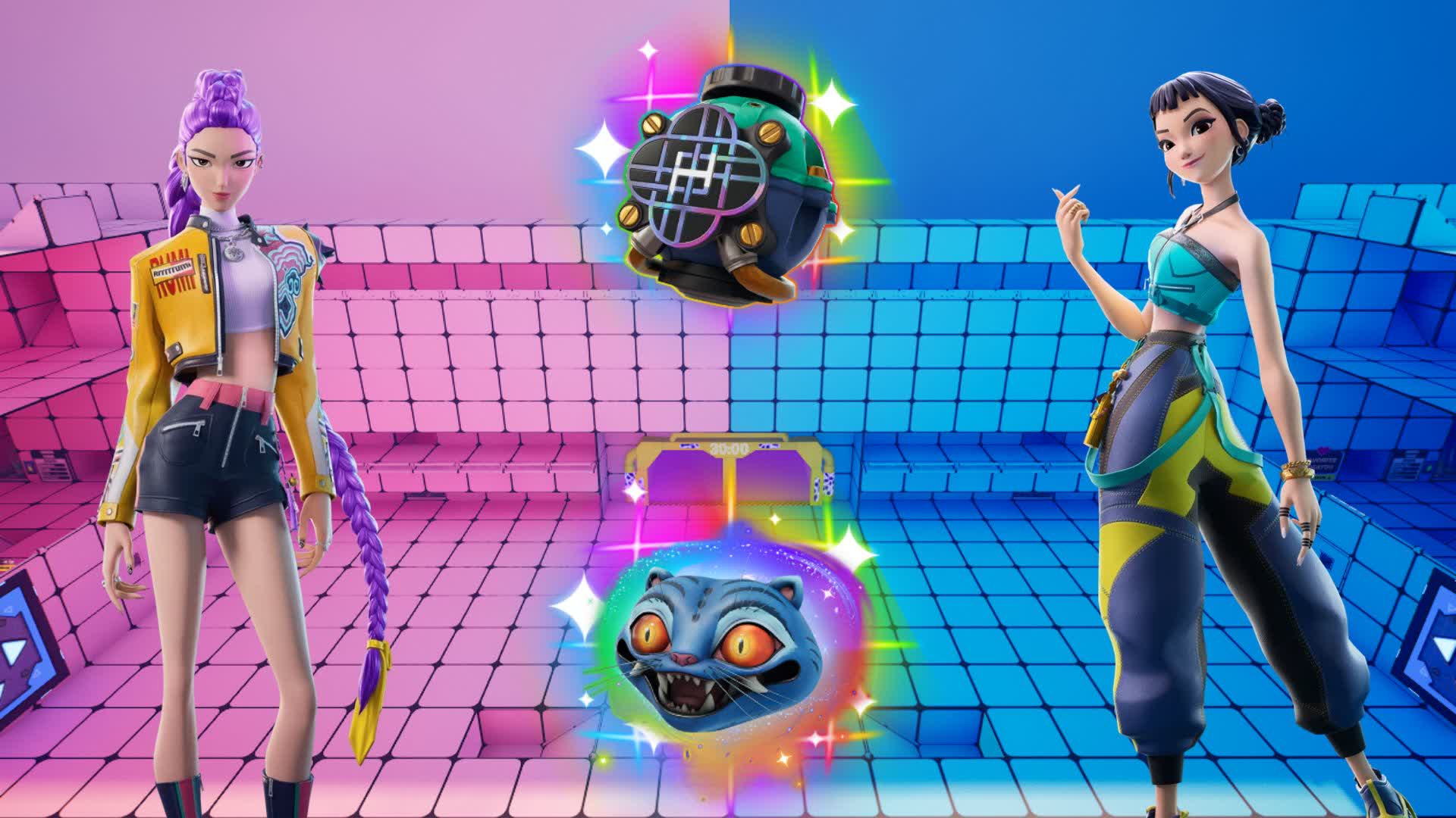 RUMI VS ZOEY | PINK VS CYAN BLUE KPOP