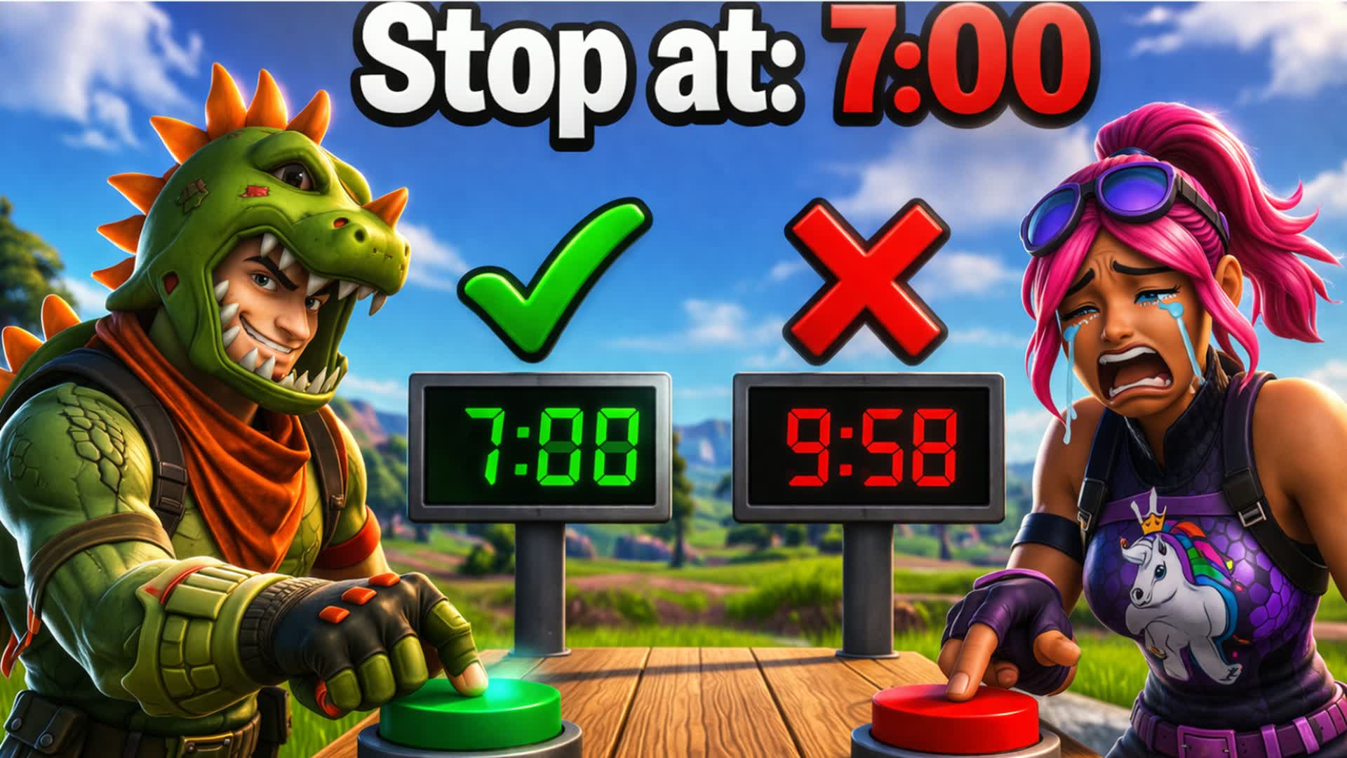 Stop the timer at 7