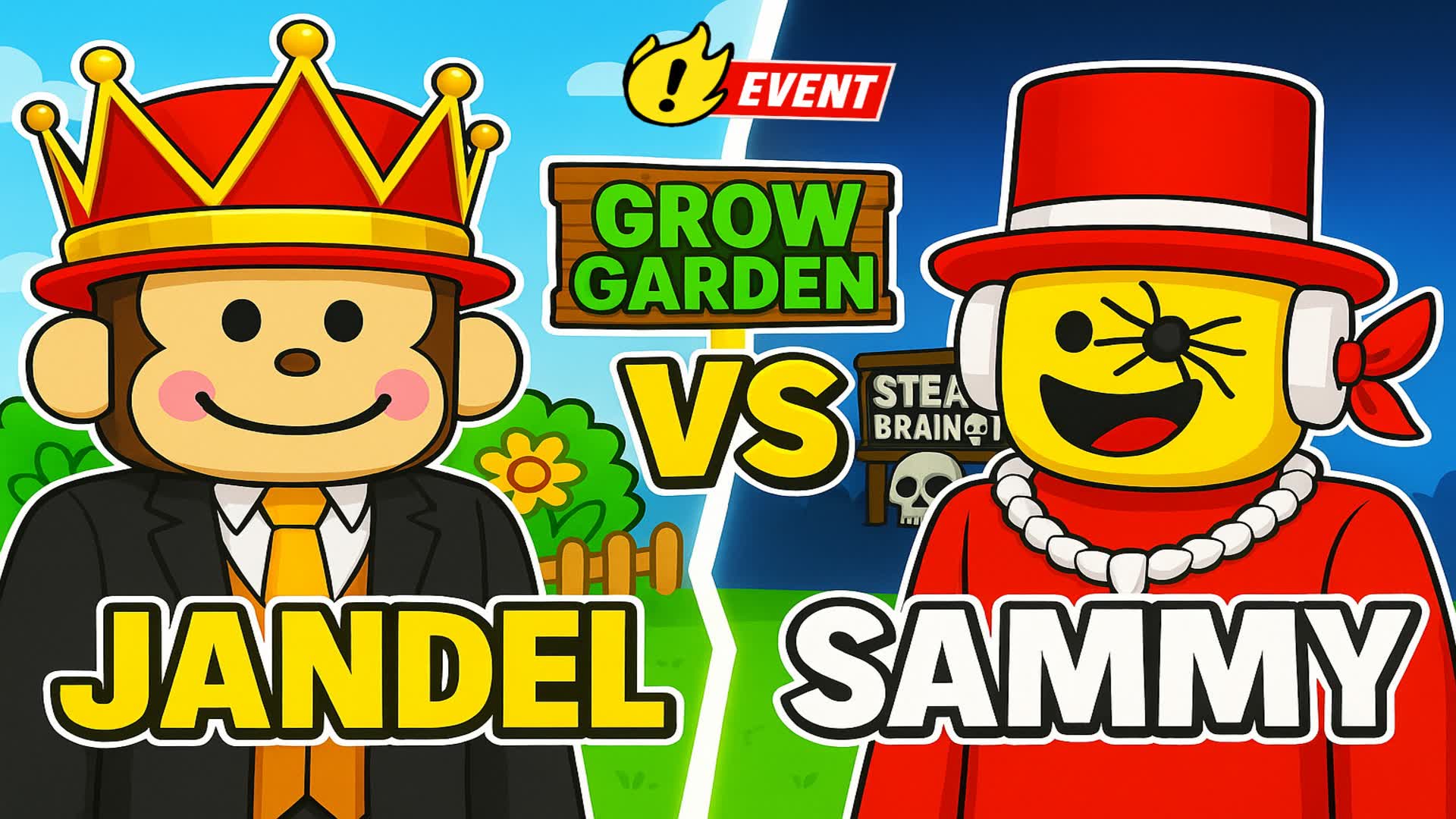 ADMIN JANDEL VS SAMMY RED VS BLUE 🔴🔵