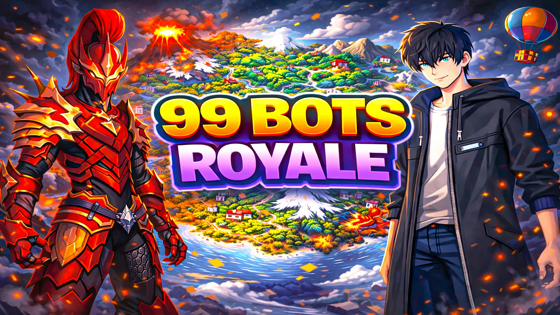 DEMON 99 BOTS ⭐ ALL CARS 1V1 FFA DRIVE