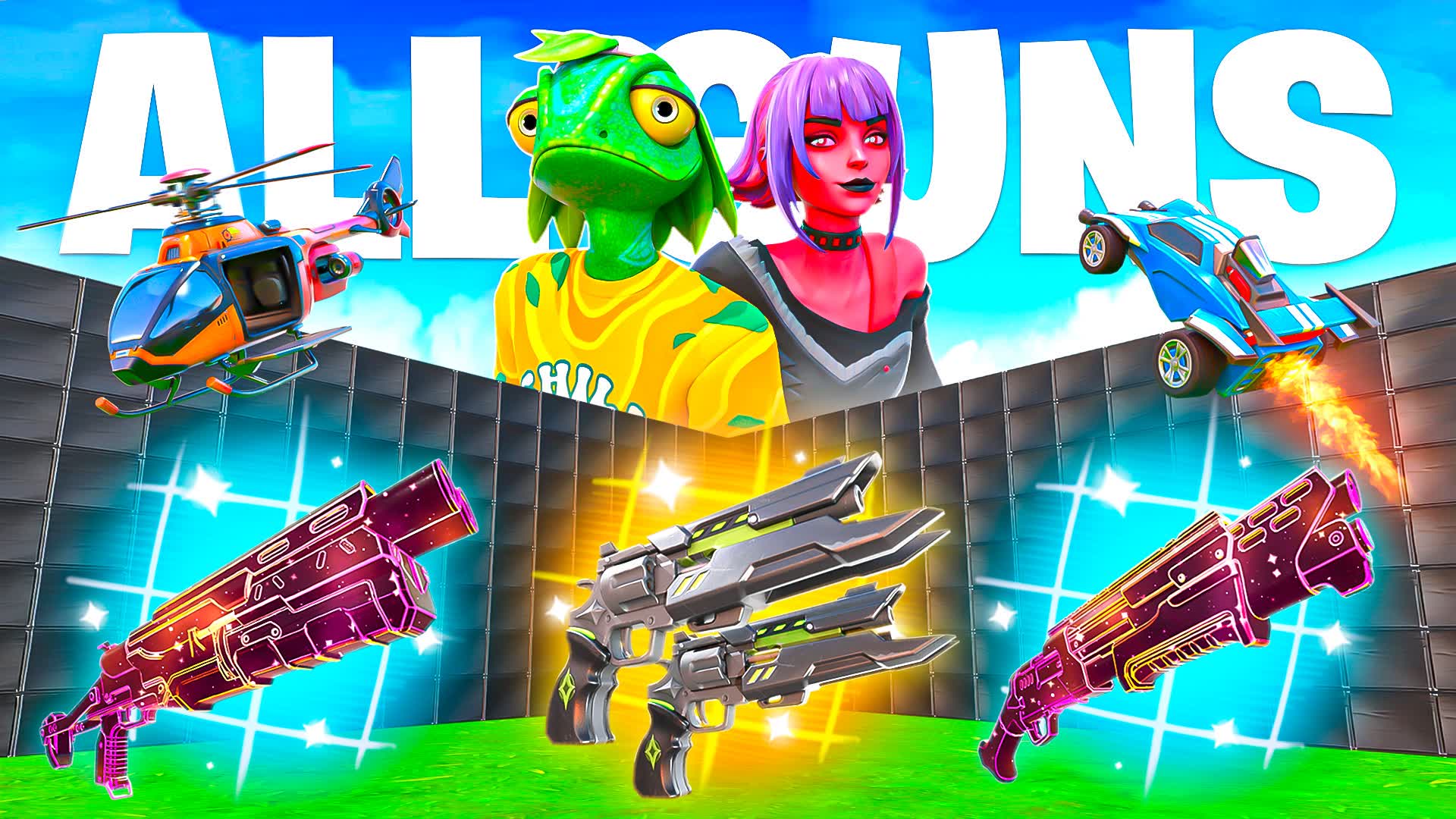 CRAZY HERO 1V1 ALL GUNS & VEHICLES