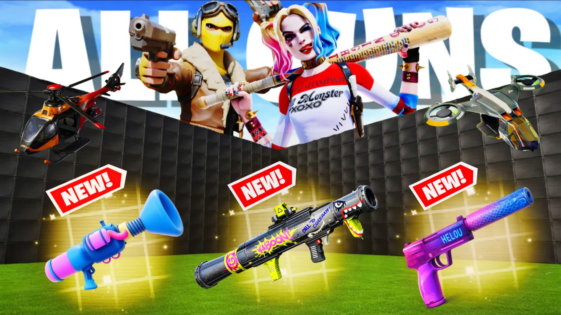 🌟Insane 1v1 - Free for all - all guns🔫
